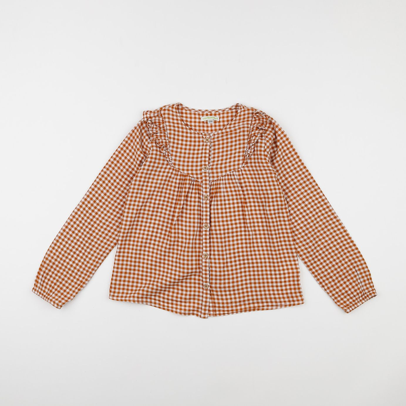 Vertbaudet - blouse marron - 9 ans