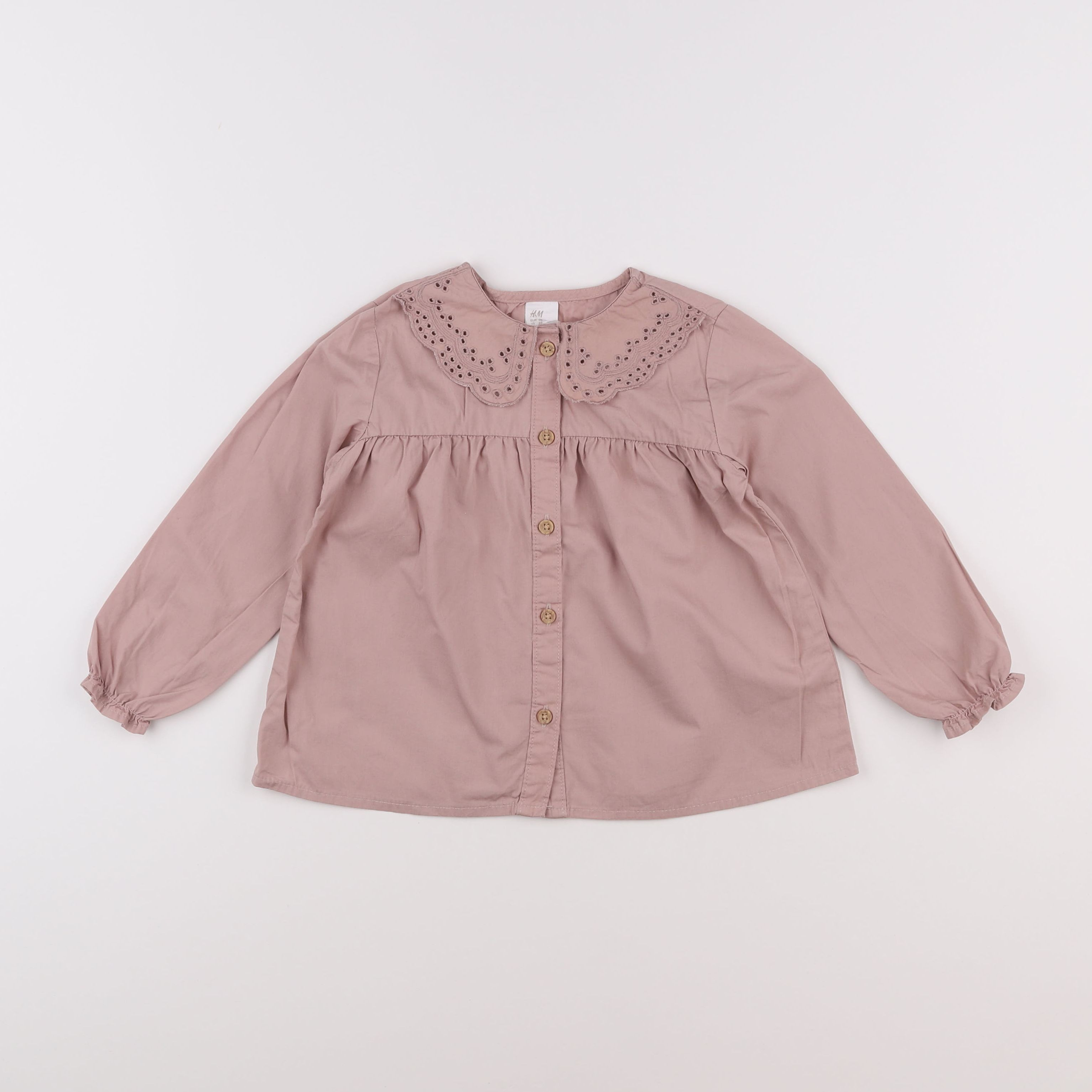 H&M - blouse rose - 2/3 ans