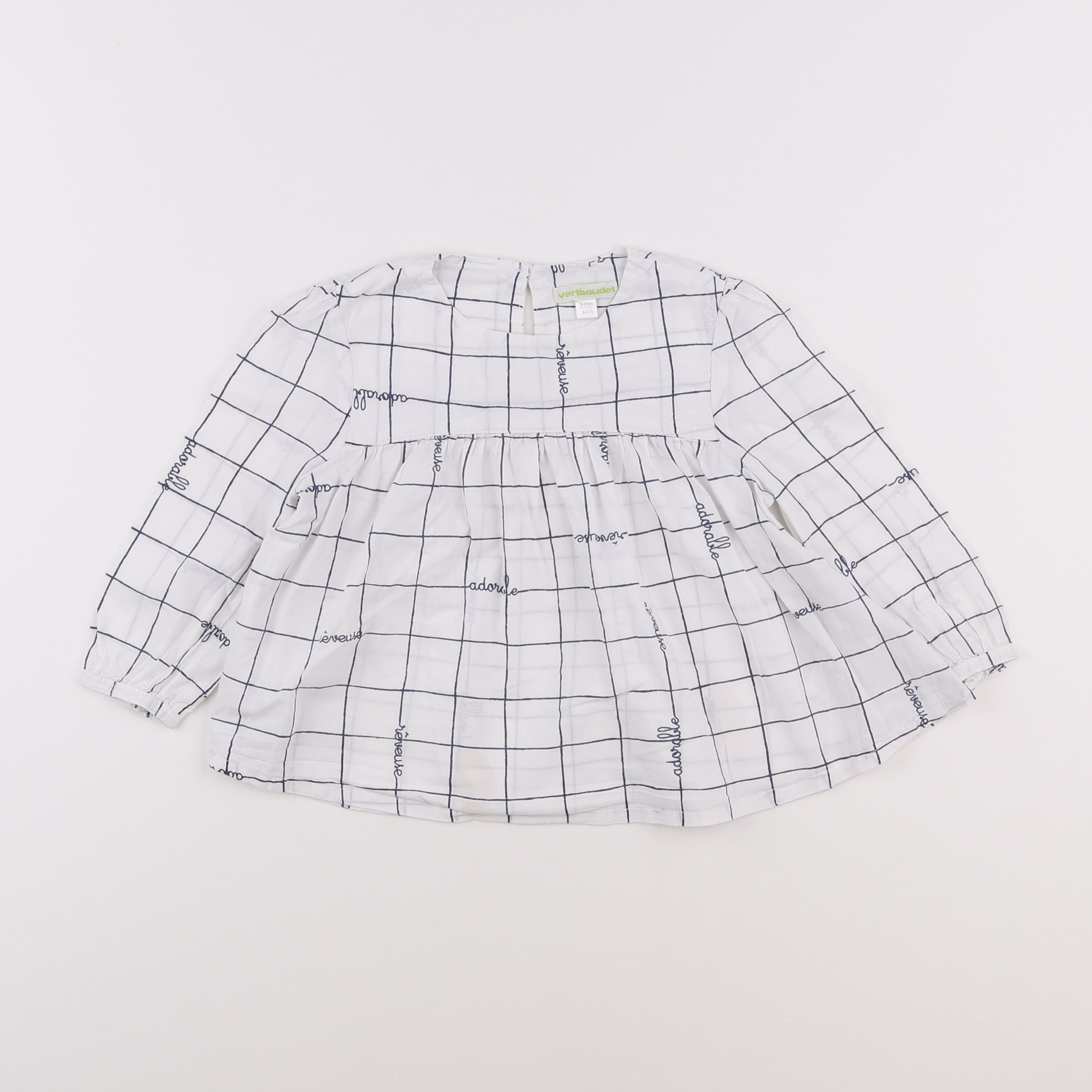 Vertbaudet - blouse blanc - 3 ans