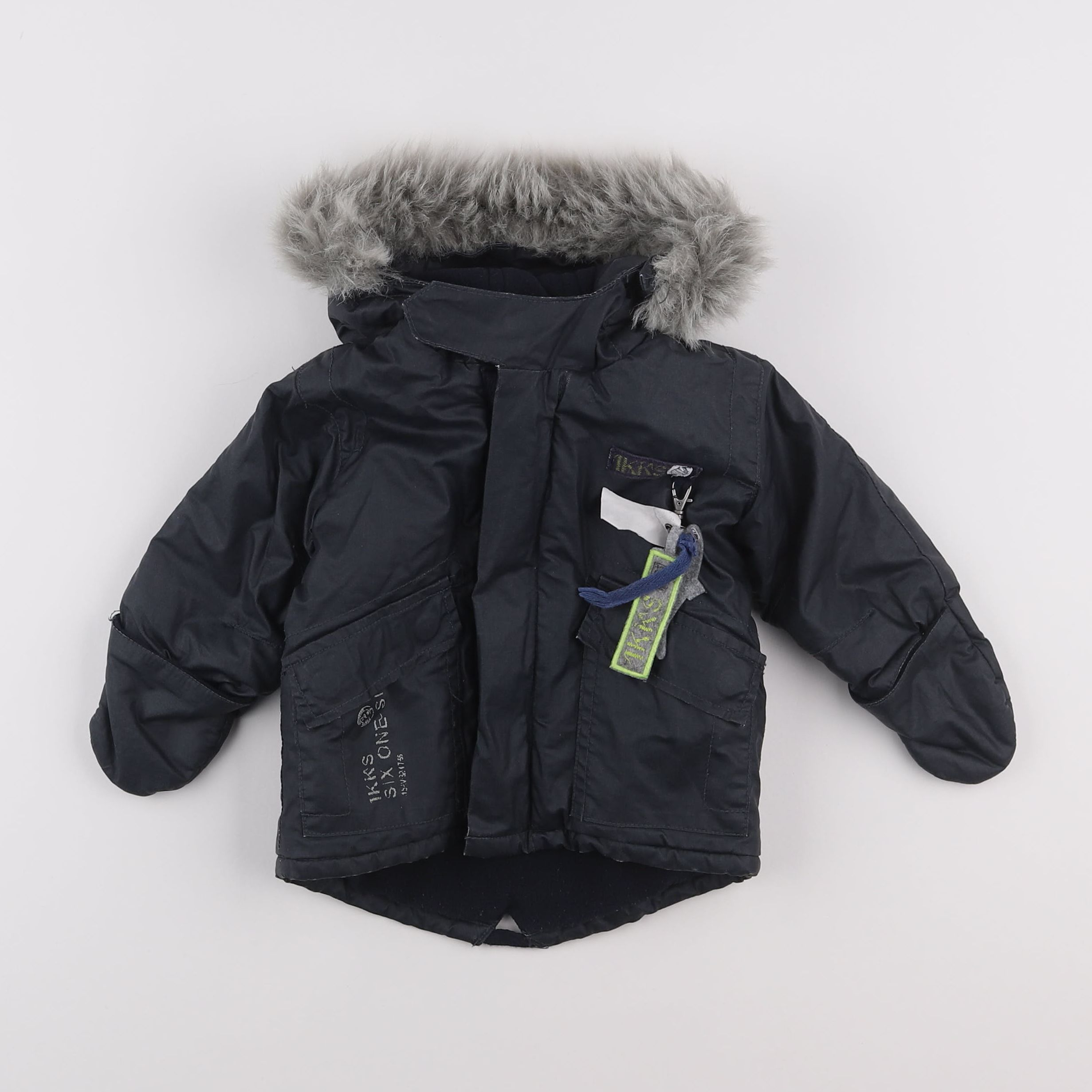 IKKS - manteau gris - 3 mois