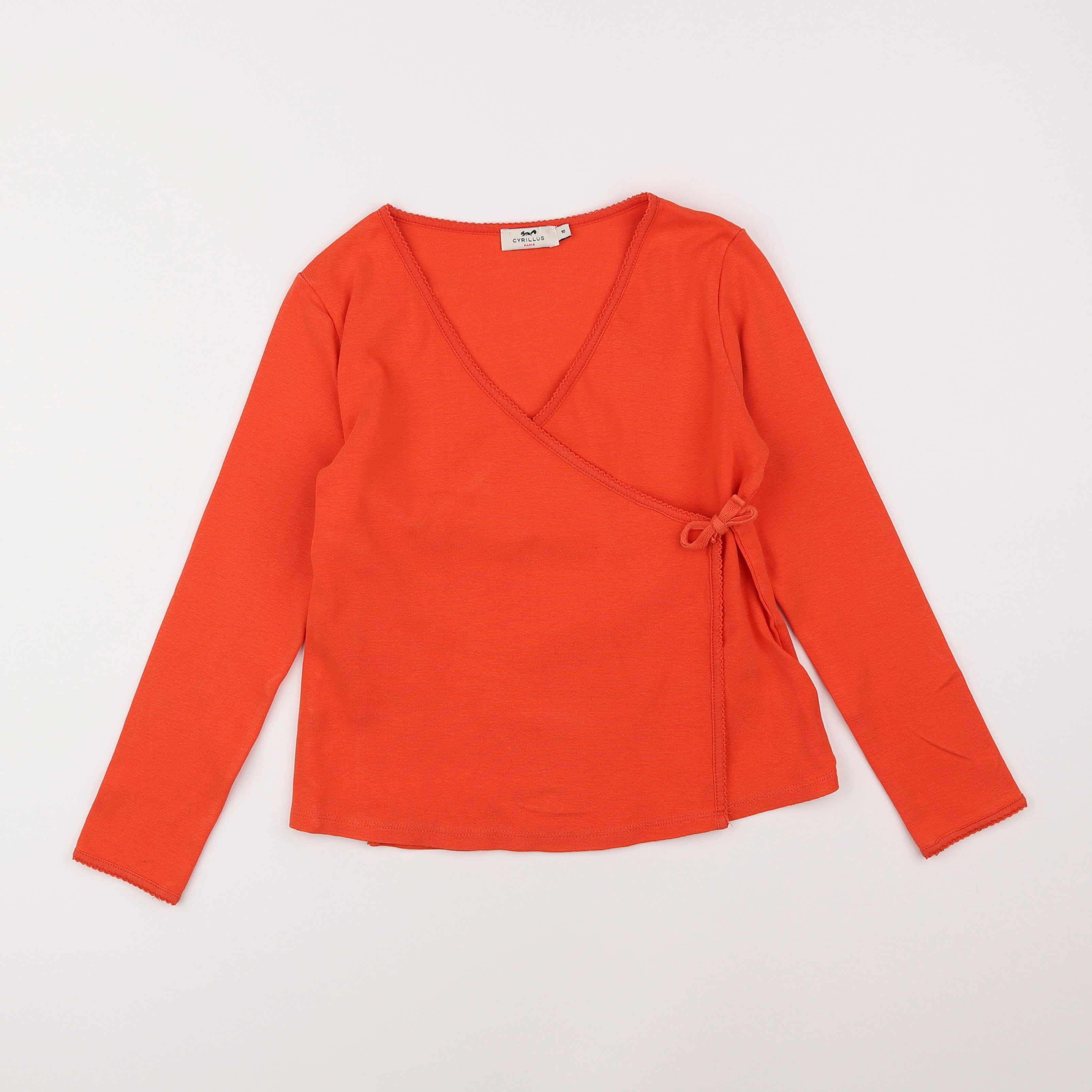 Cyrillus - gilet orange - 10 ans