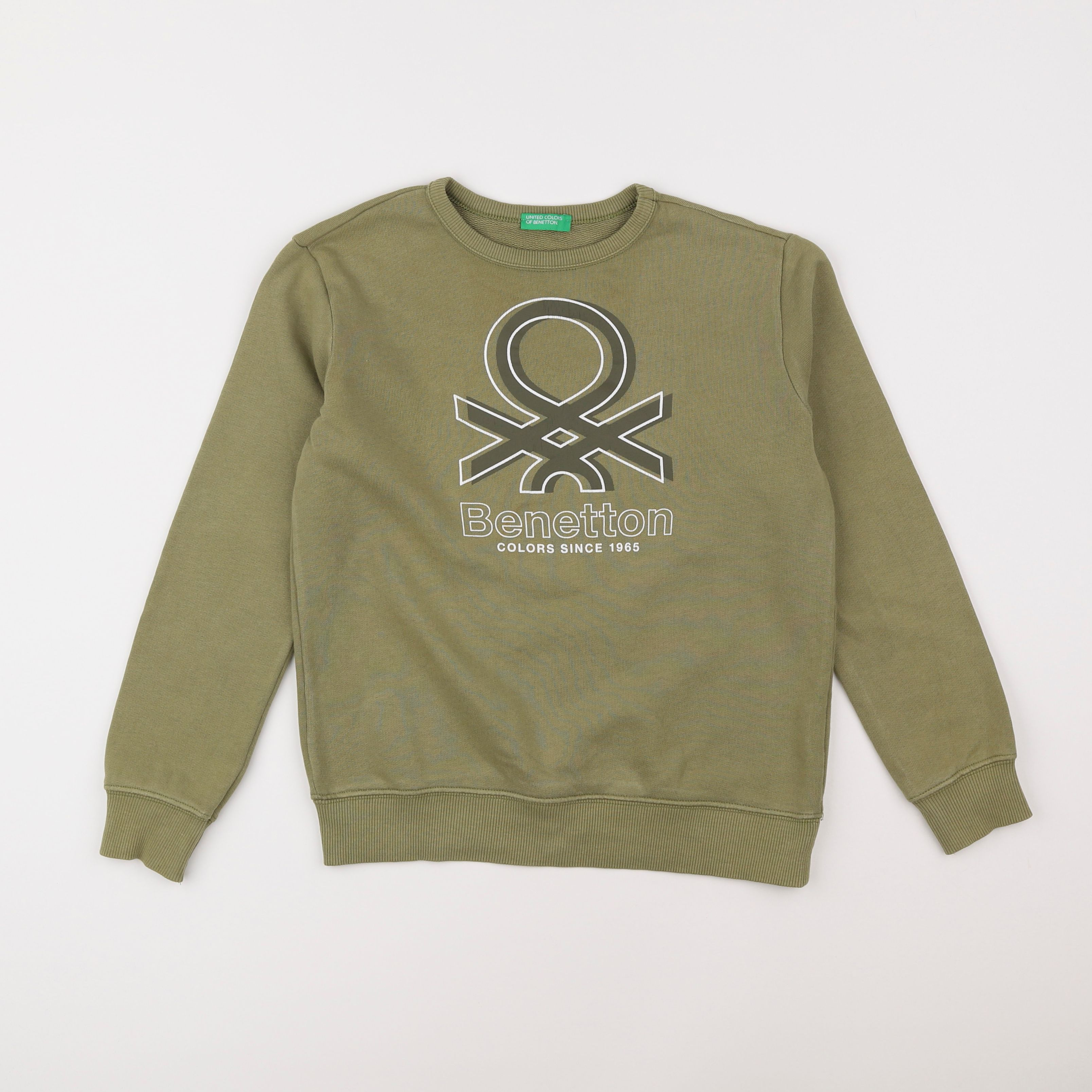 Benetton - sweat vert - 8/9 ans