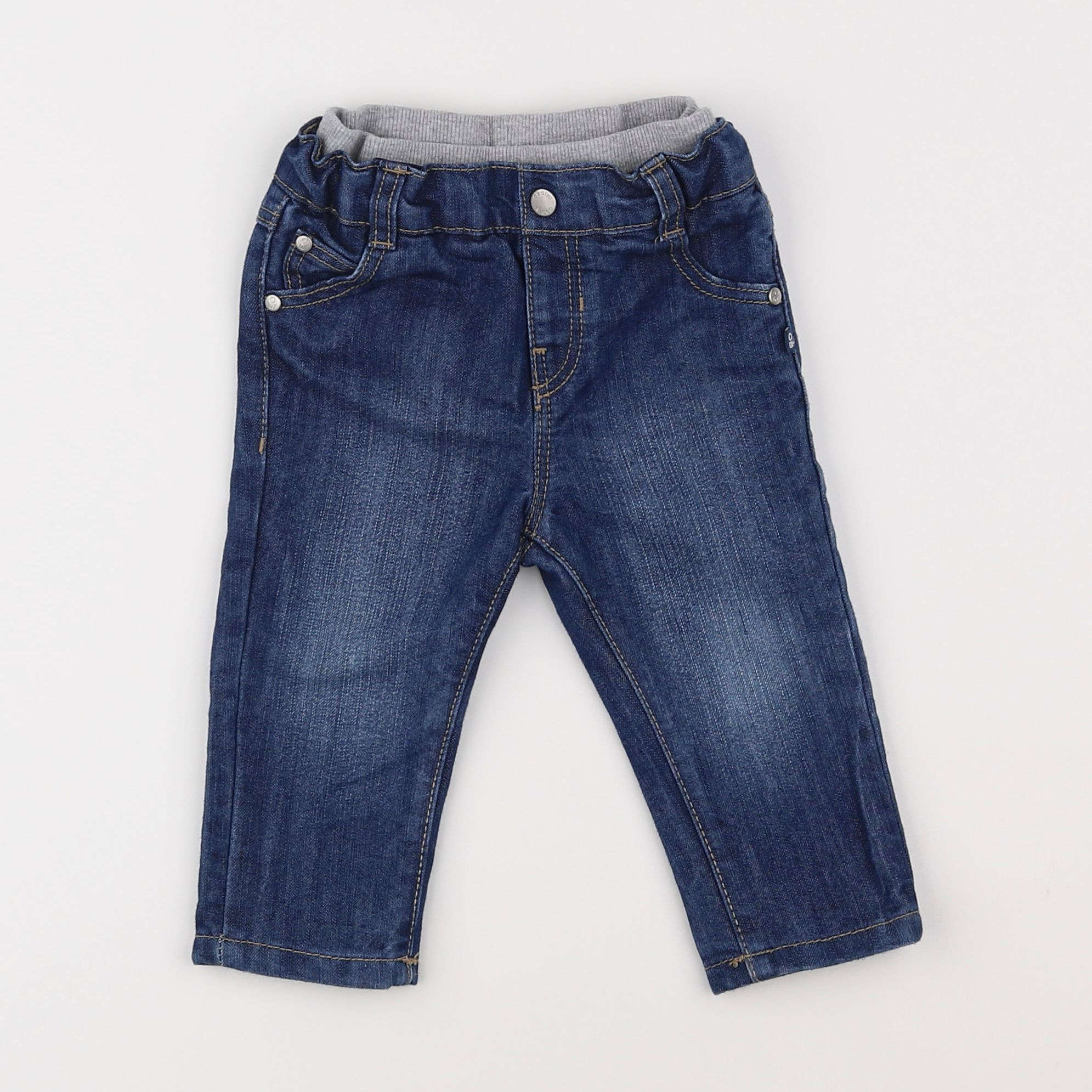 Obaïbi - jegging bleu - 9 mois