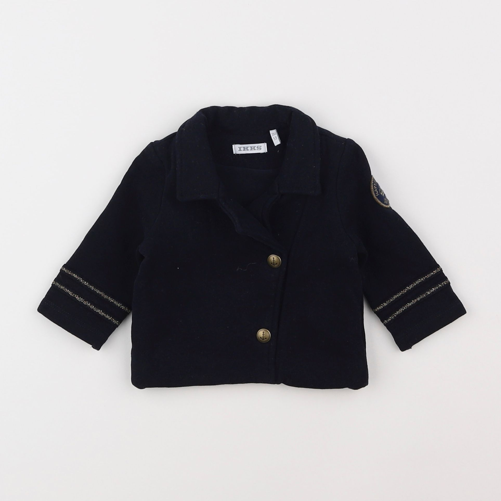 IKKS - veste bleu, or - 3 mois