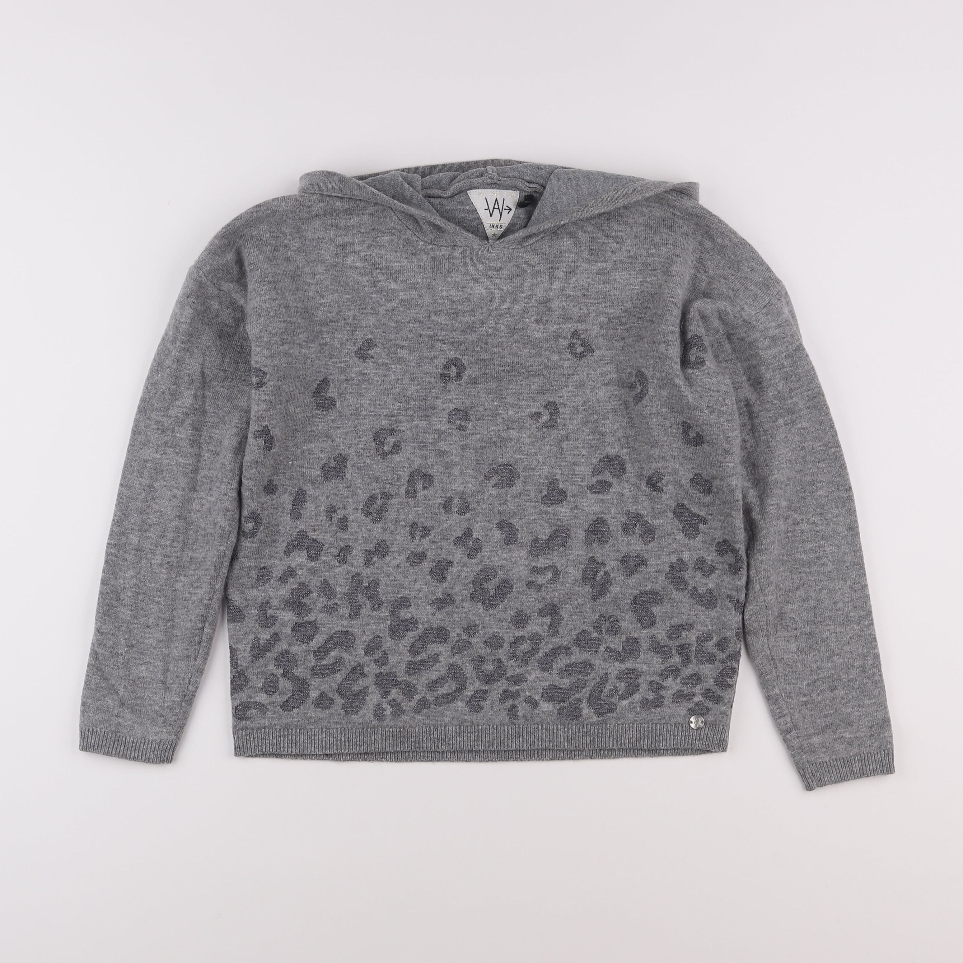 IKKS - pull gris - 10 ans