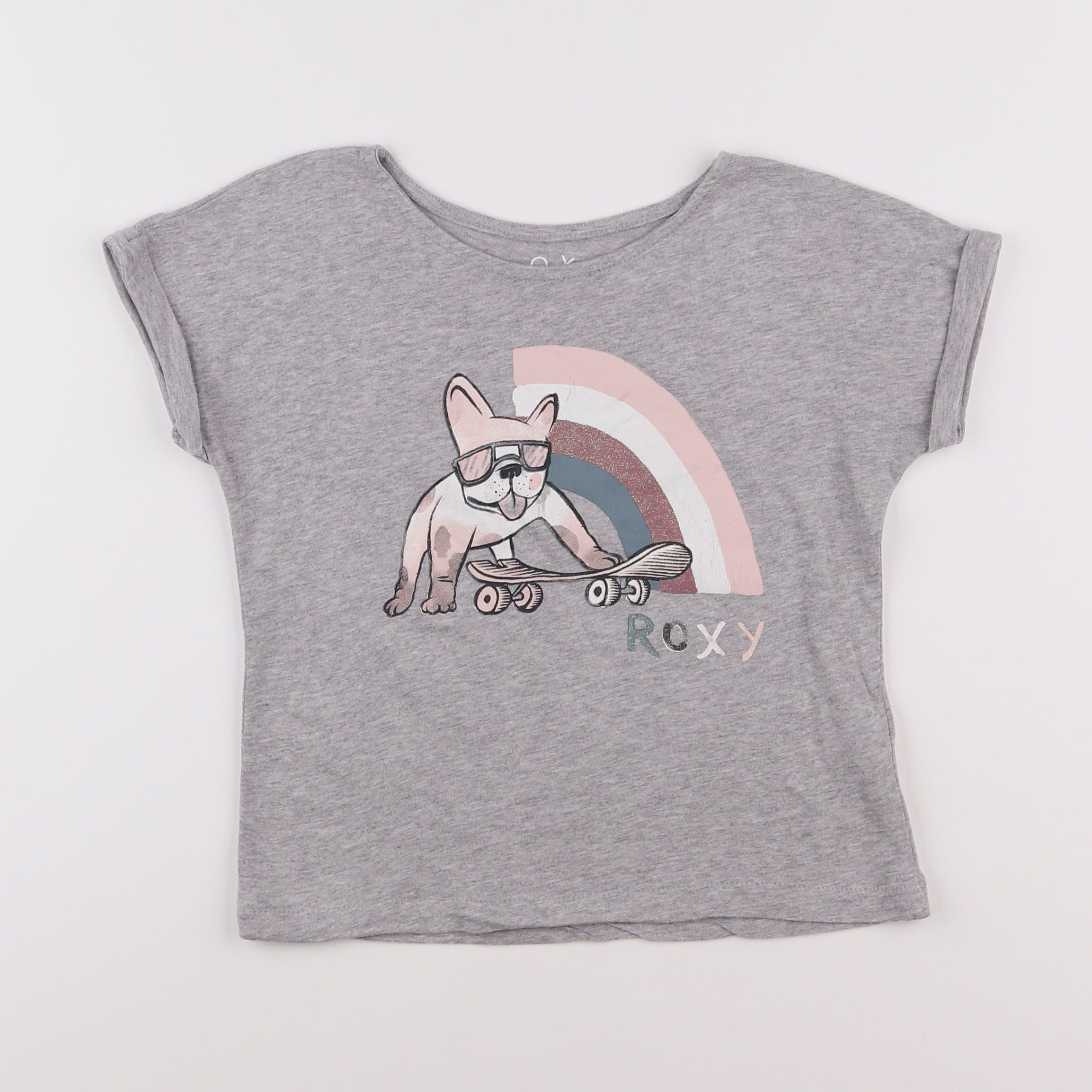 Roxy - tee-shirt gris - 6 ans