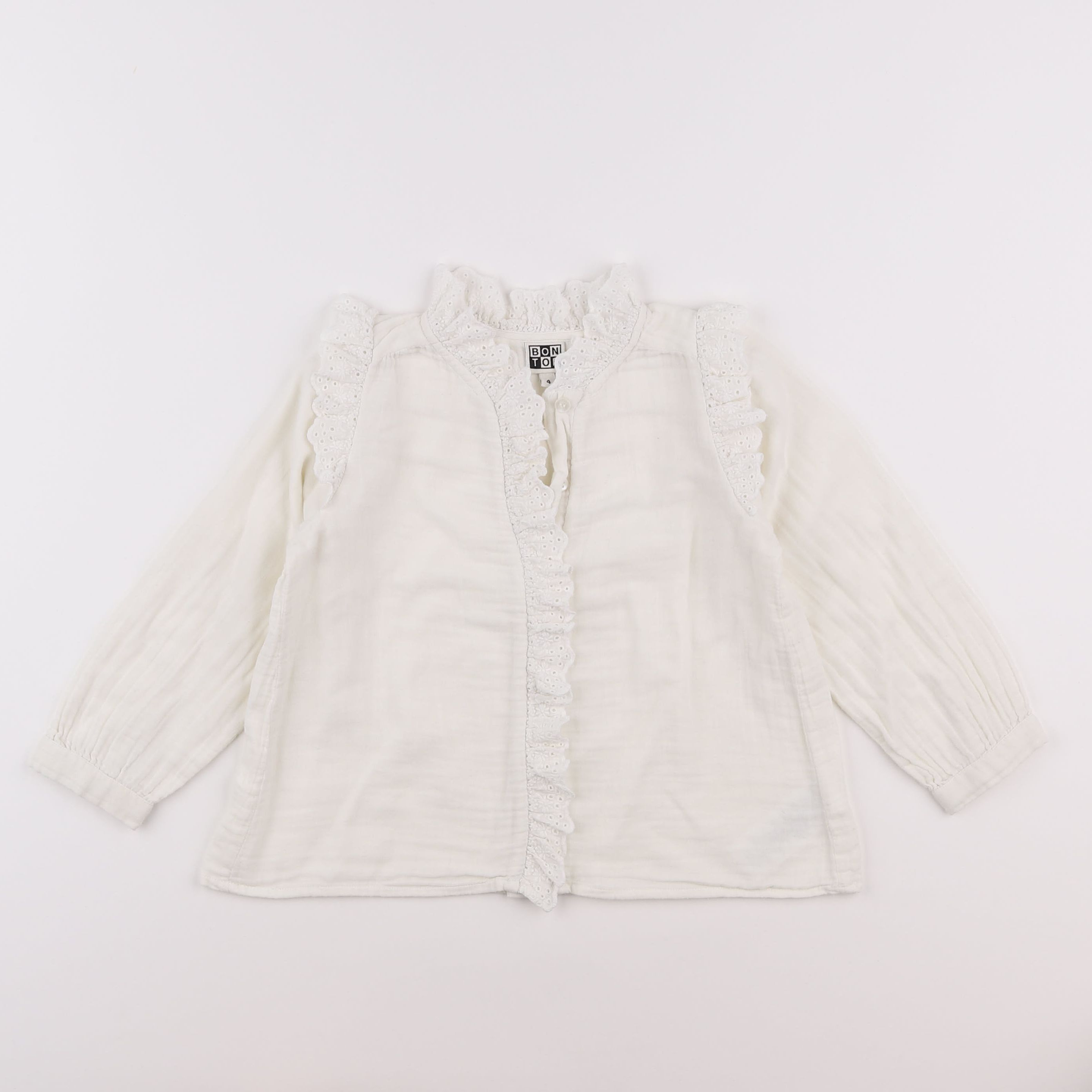 Bonton - blouse blanc - 4 ans