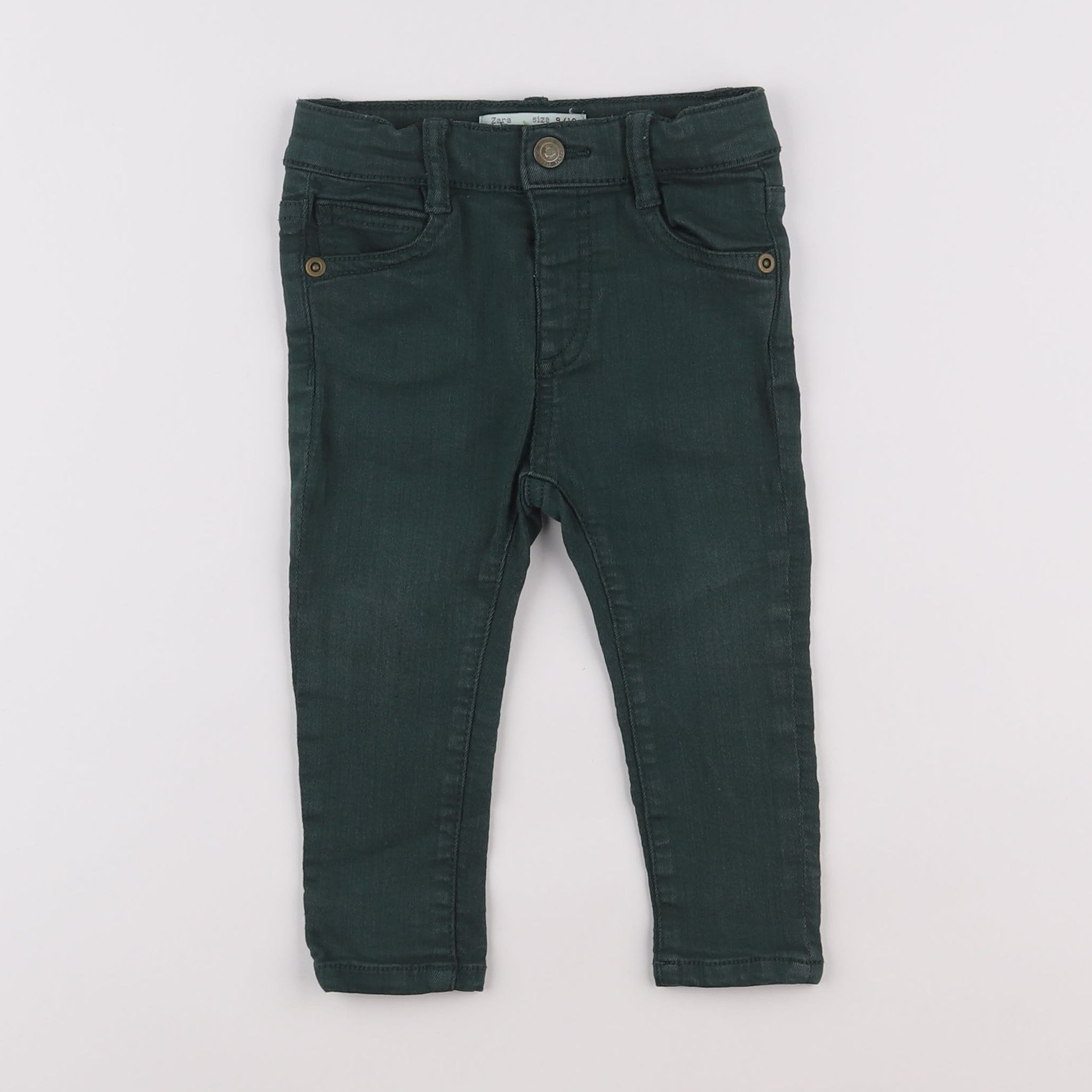 Zara - jean vert - 9/12 mois