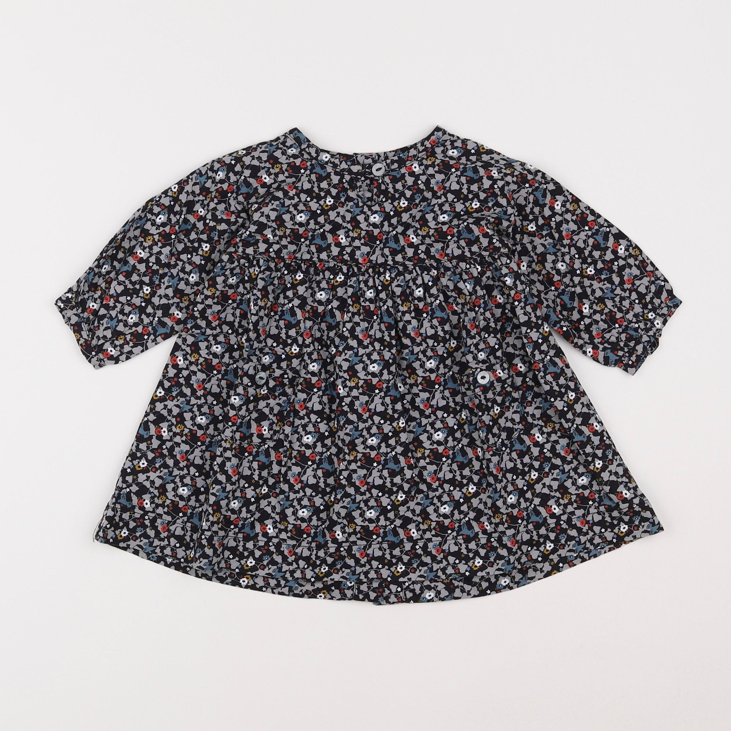 Petit Bateau - robe multicolore - 3 mois