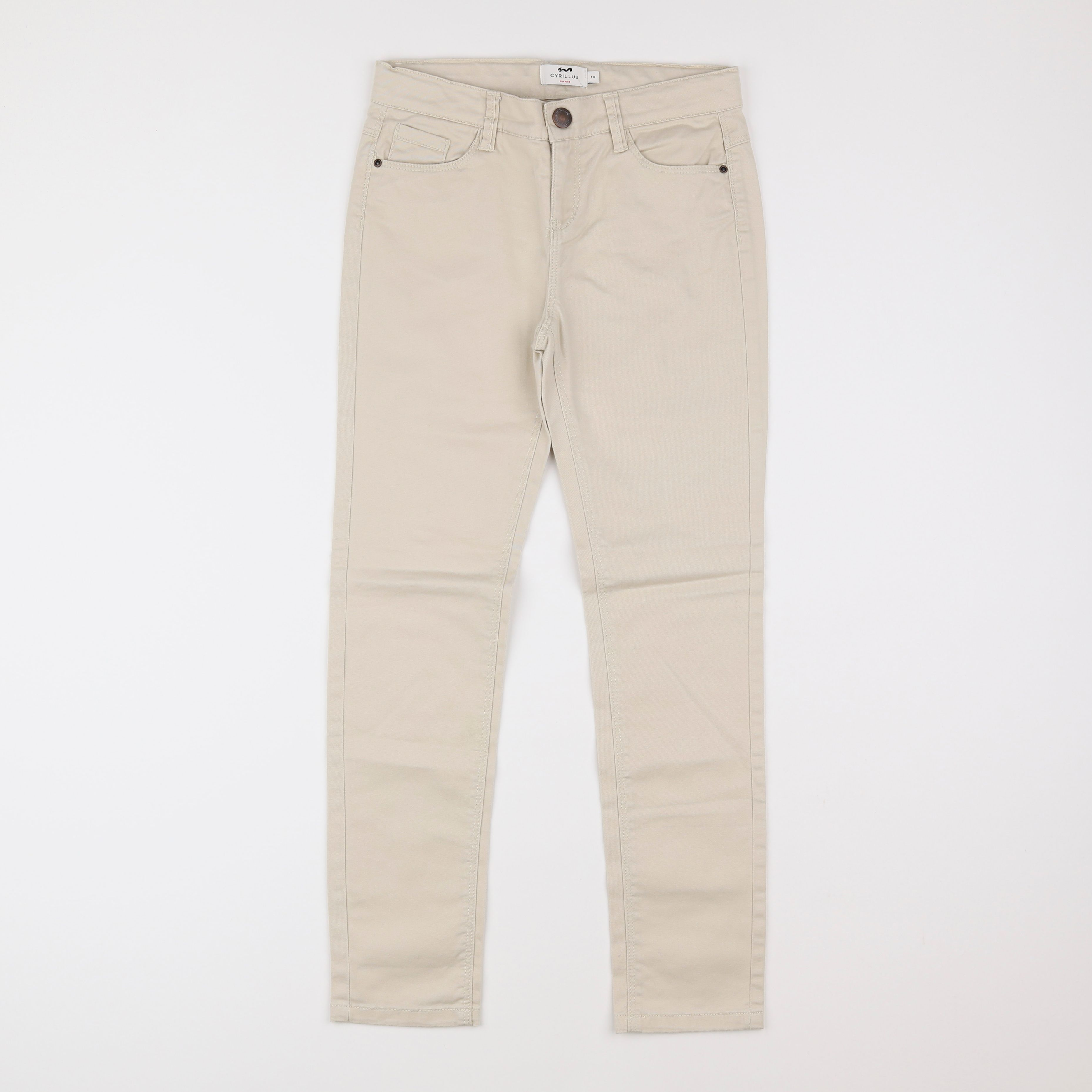 Cyrillus - pantalon beige - 10 ans