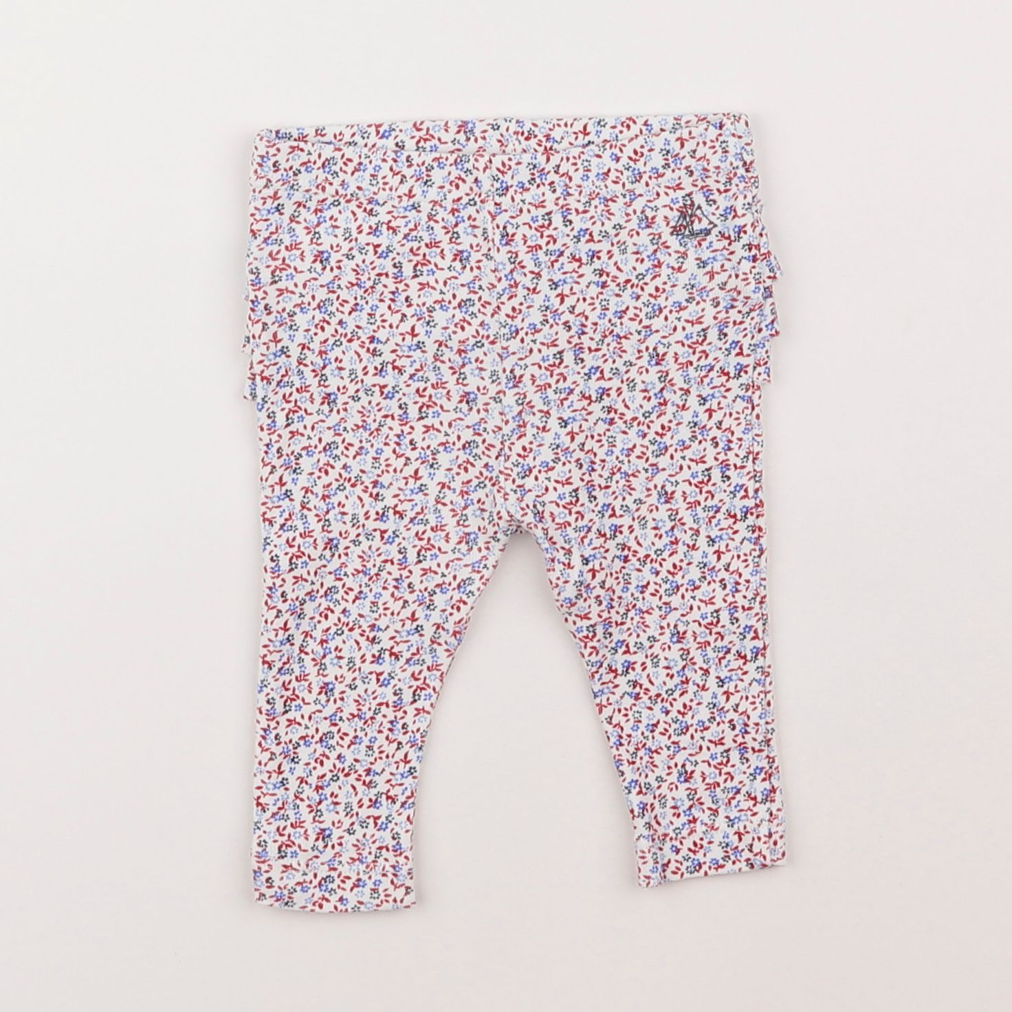 Petit Bateau - legging volants au dos multicolore - 3 mois