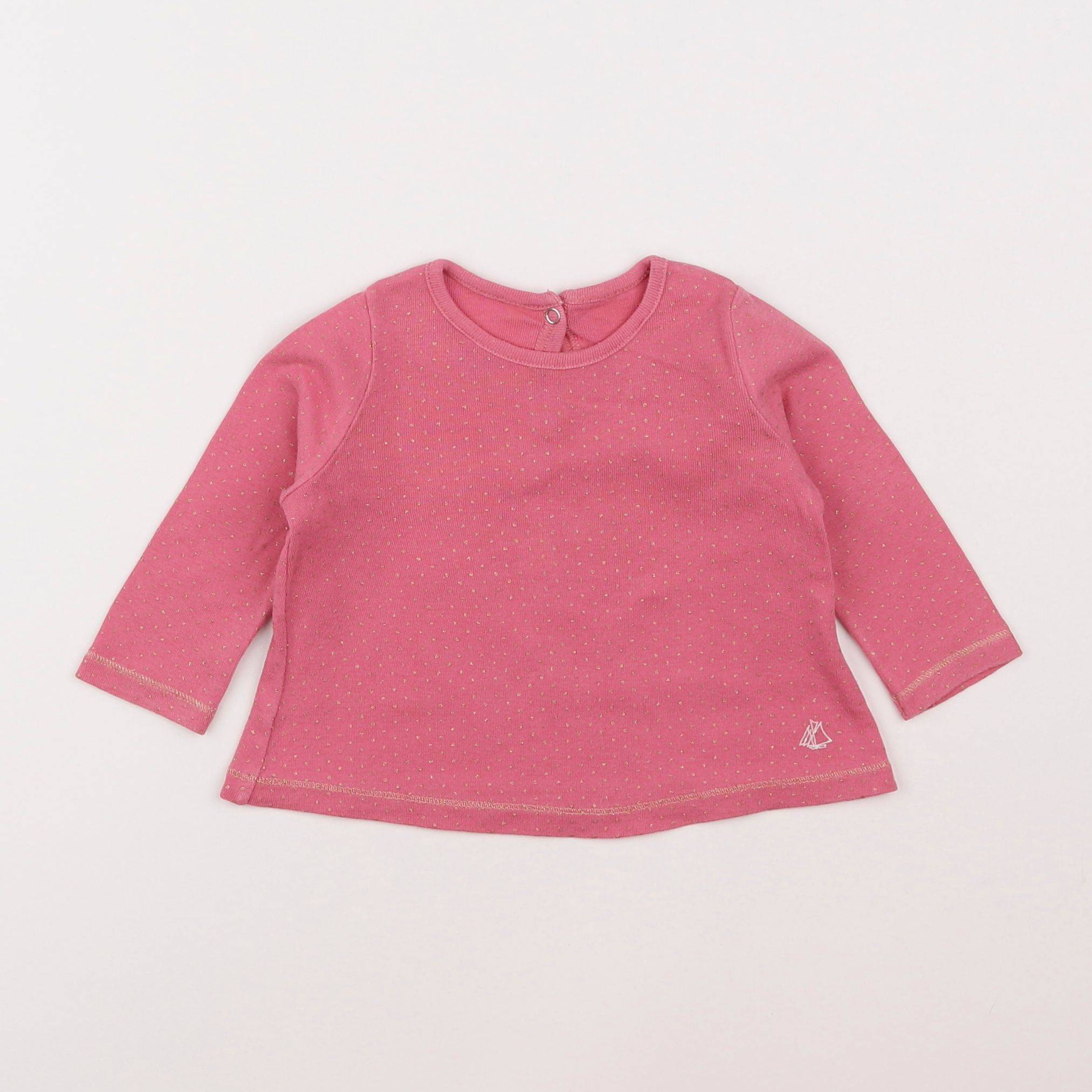 Petit Bateau - tee-shirt rose - 6 mois