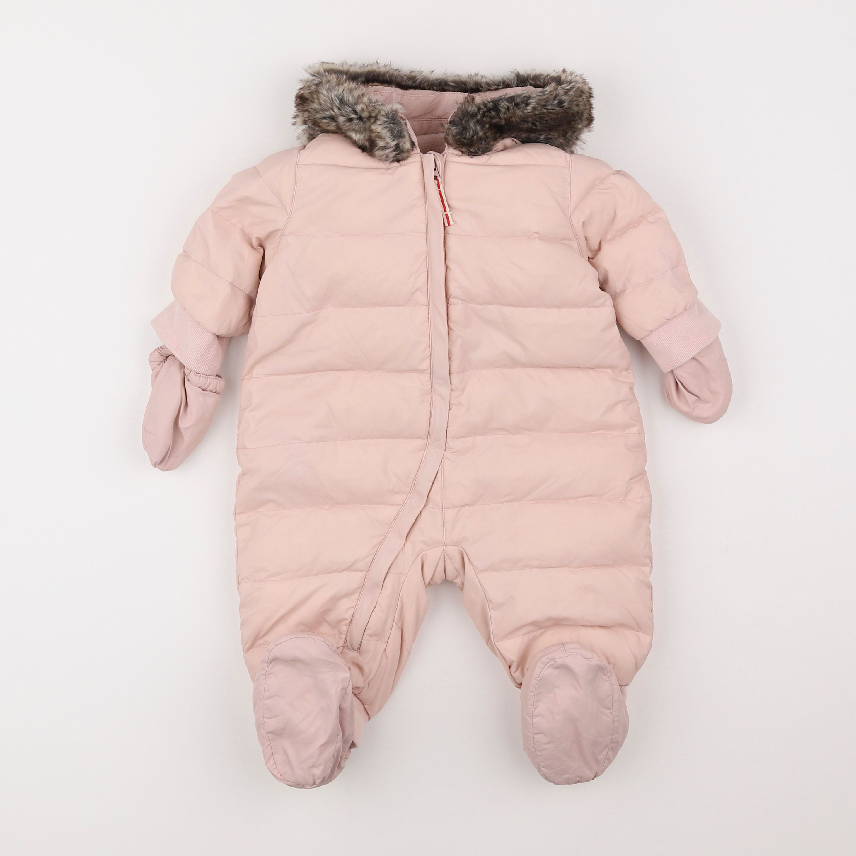 Petit Bateau - combi-pilote rose - 6 mois