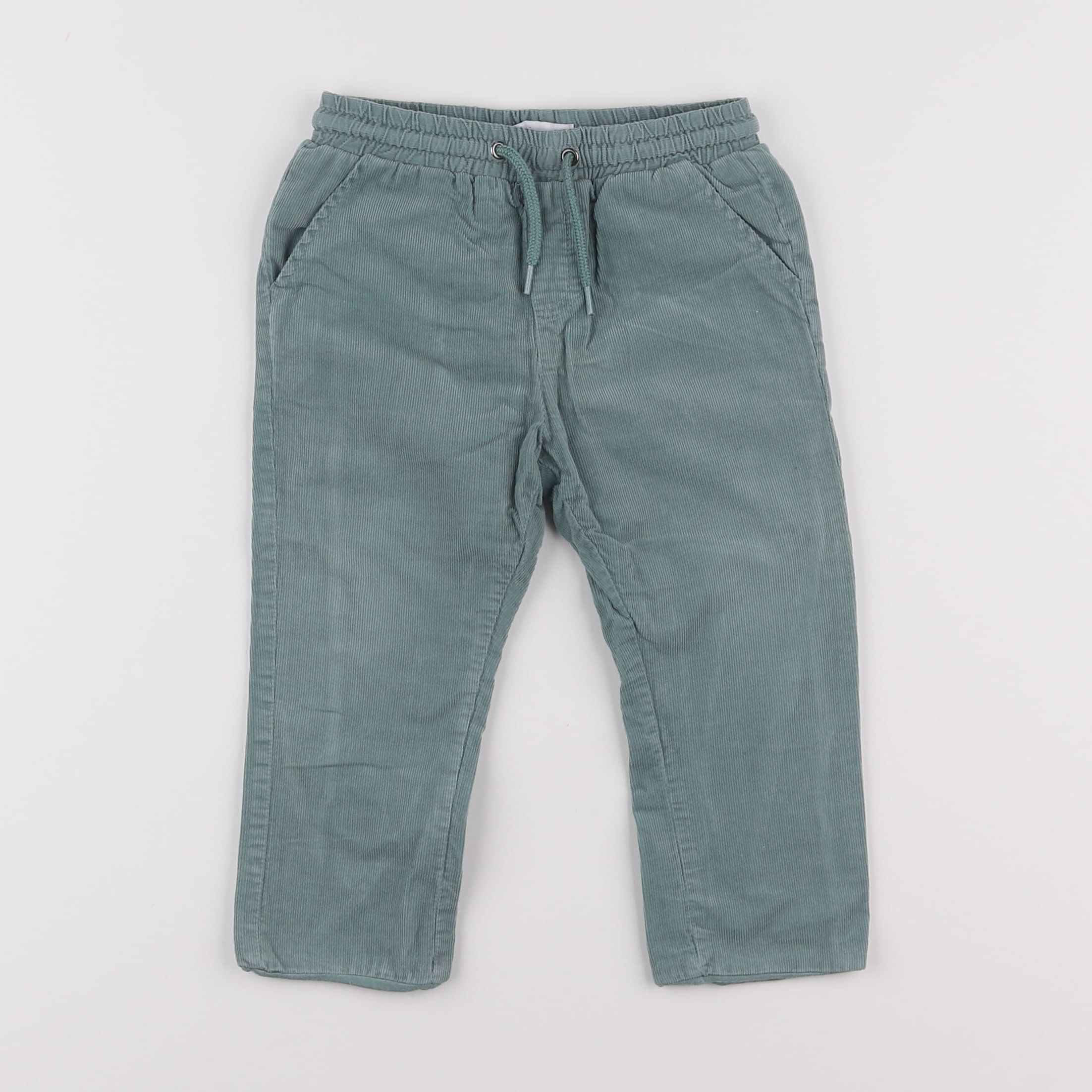 Vertbaudet - pantalon vert - 18 mois