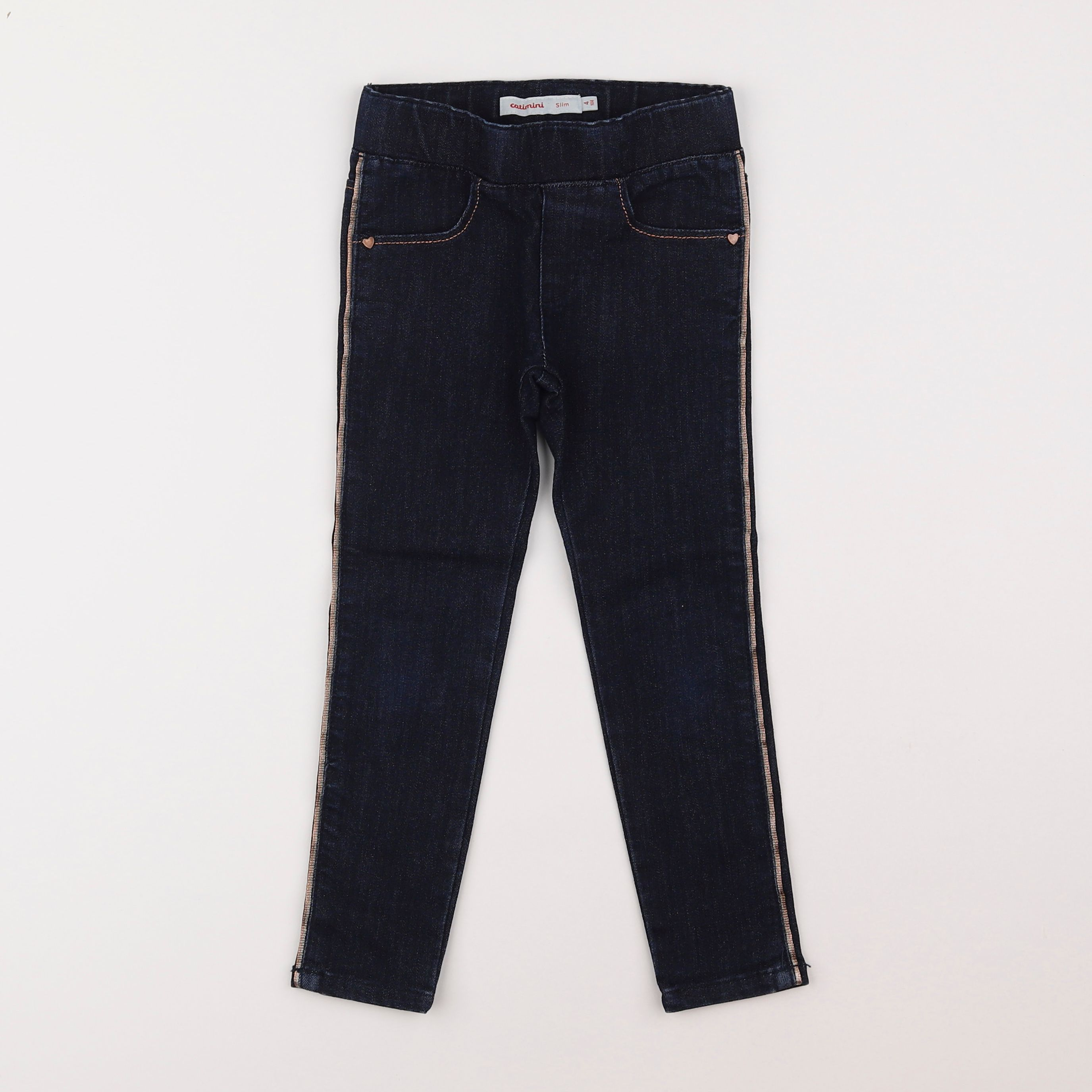 Catimini - jegging bleu, argent - 4 ans