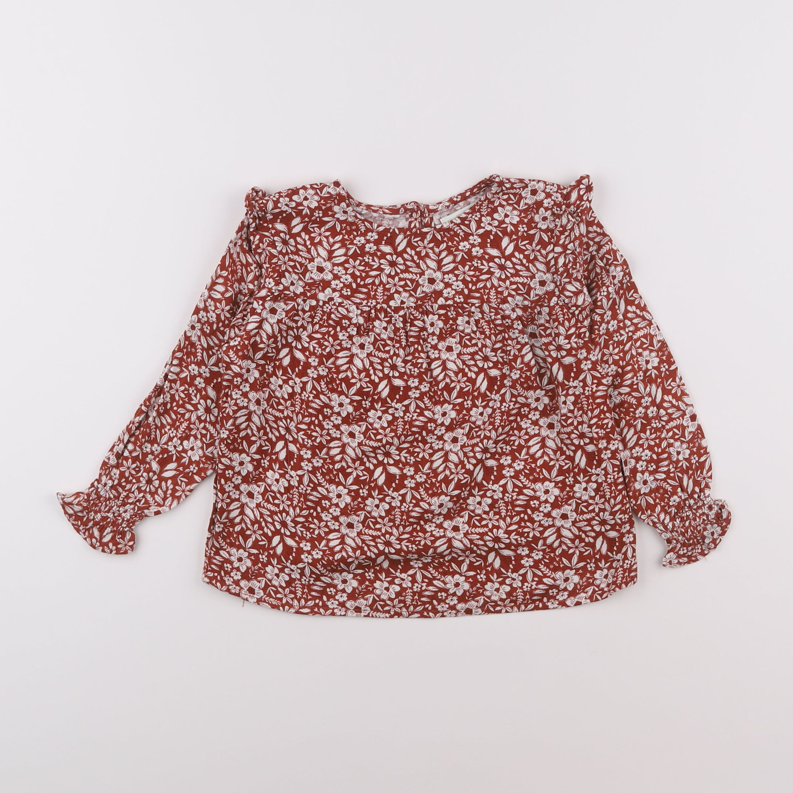 Vertbaudet - blouse marron - 3 ans