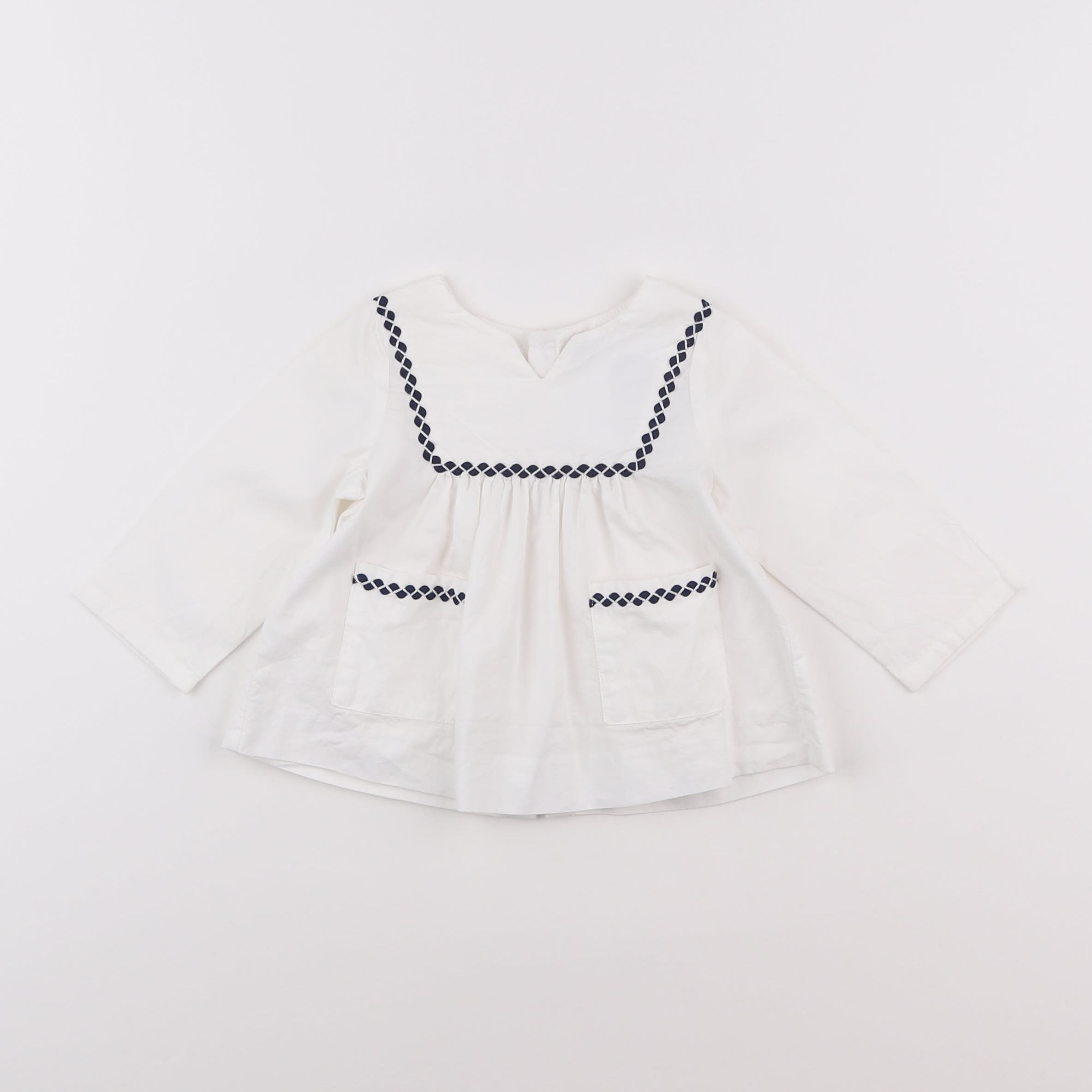 Jacadi - blouse blanc - 6 mois