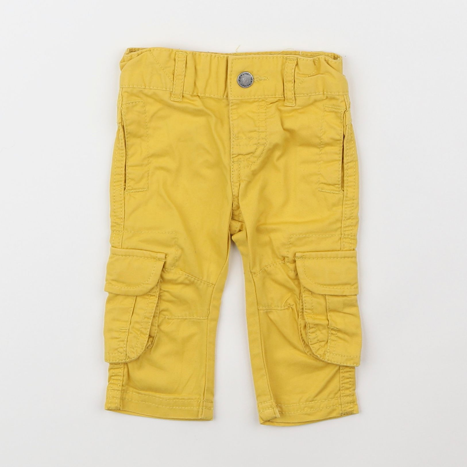 Vertbaudet - pantalon jaune - 3 mois