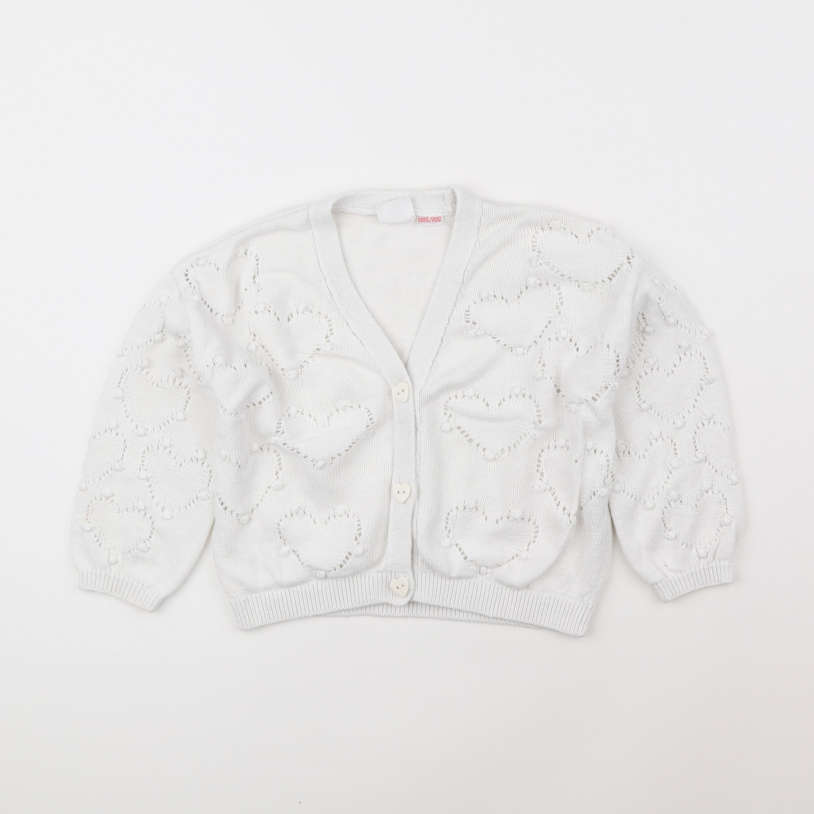 Zara - gilet blanc - 4/5 ans