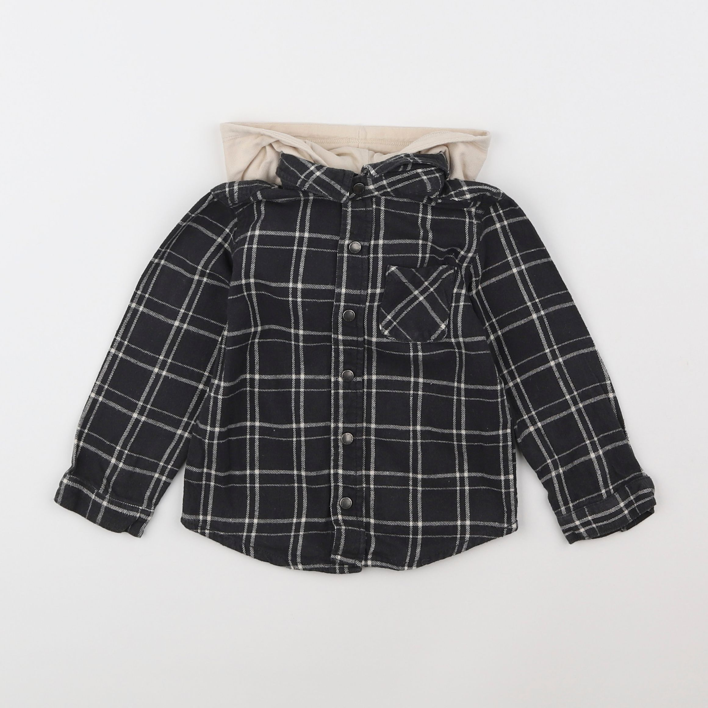 Vertbaudet - chemise gris - 2 ans