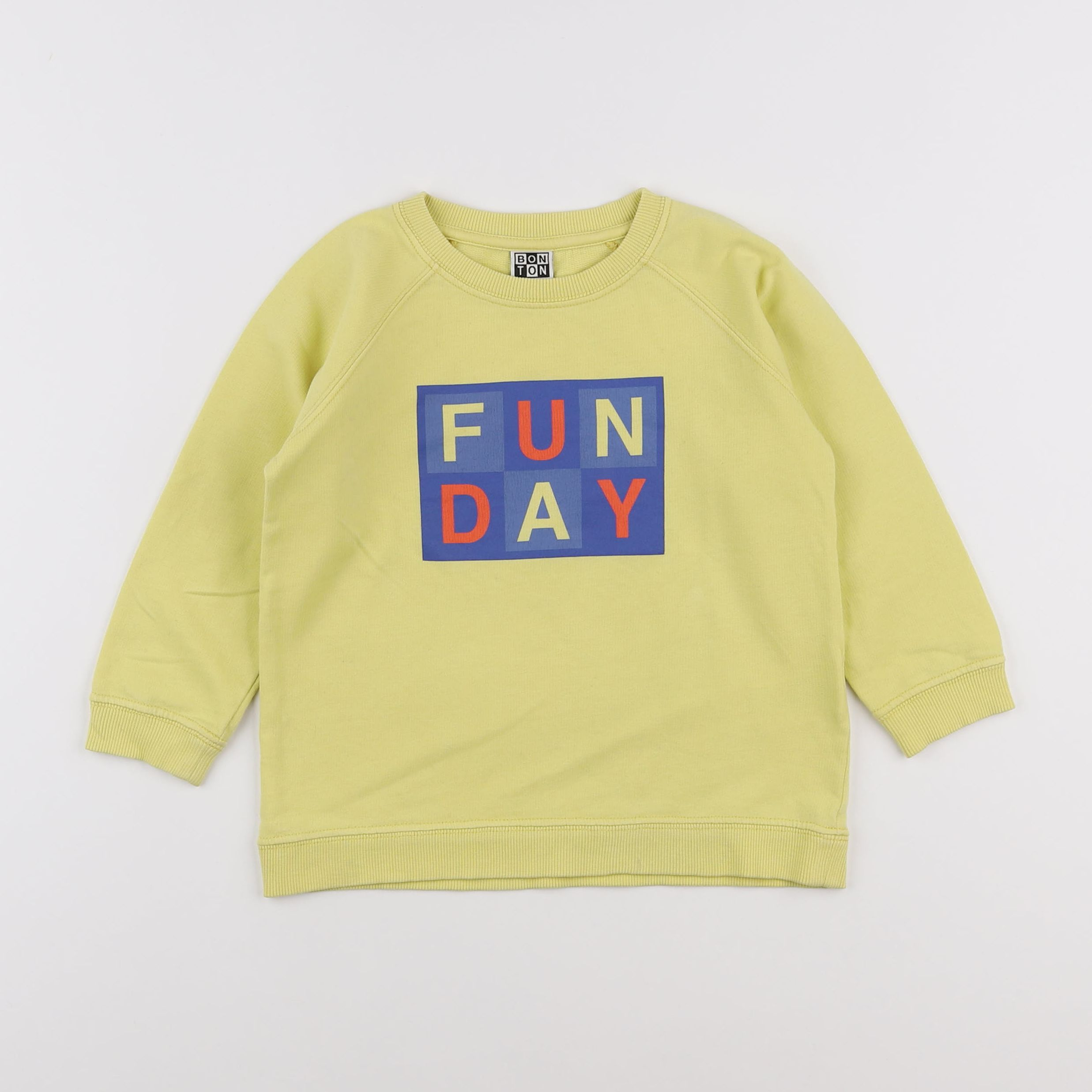 Bonton - sweat jaune - 4 ans