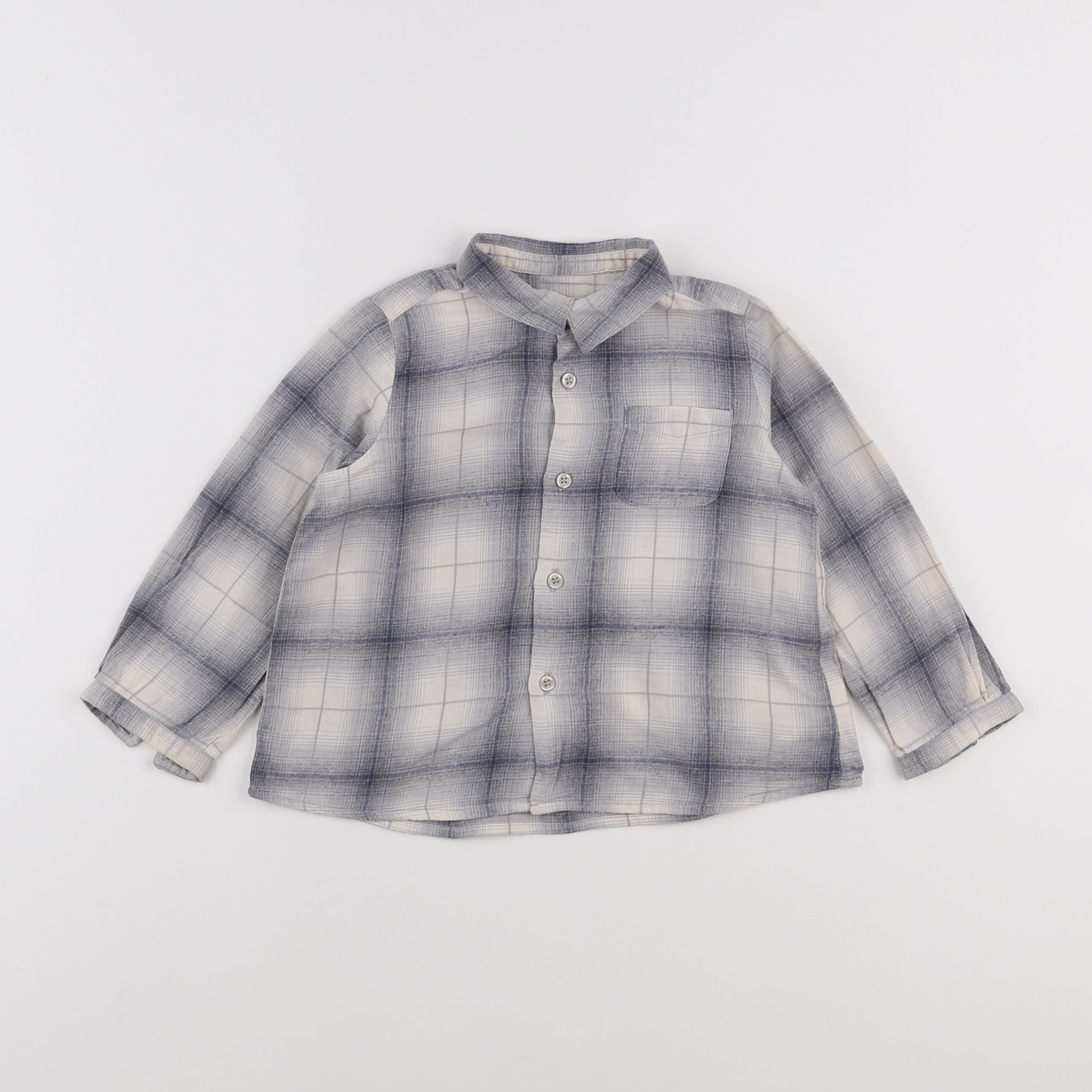 Bonpoint - chemise gris - 2 ans