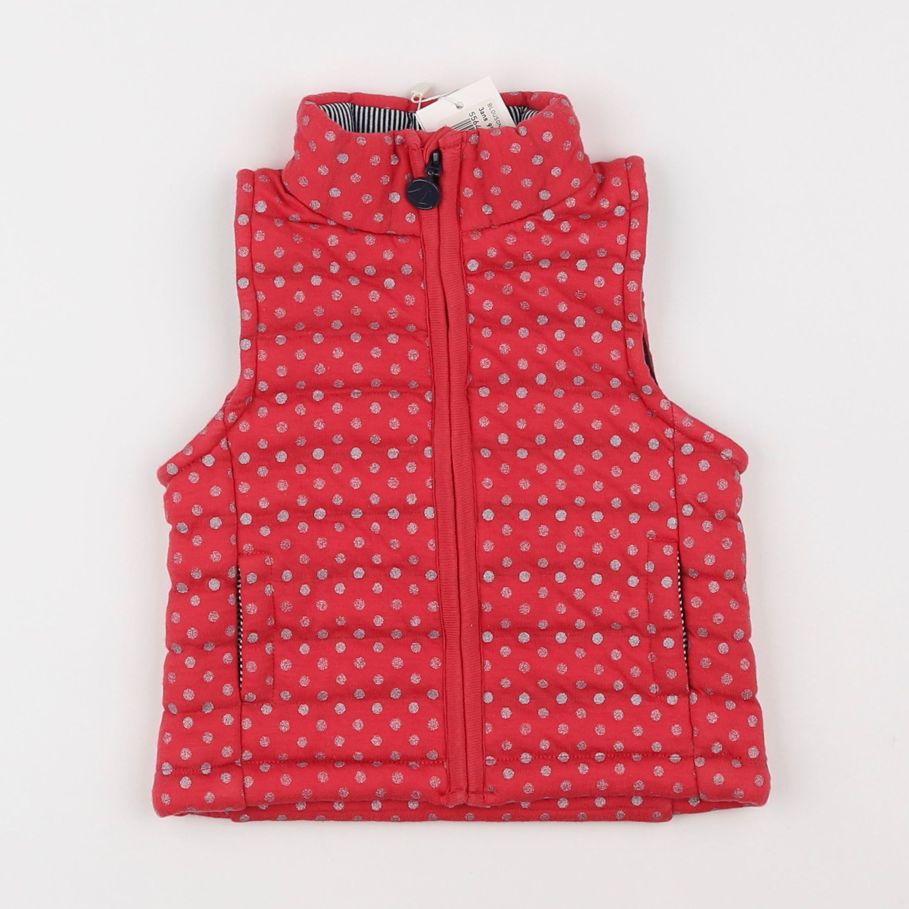 Petit Bateau - doudoune rose - 3 ans