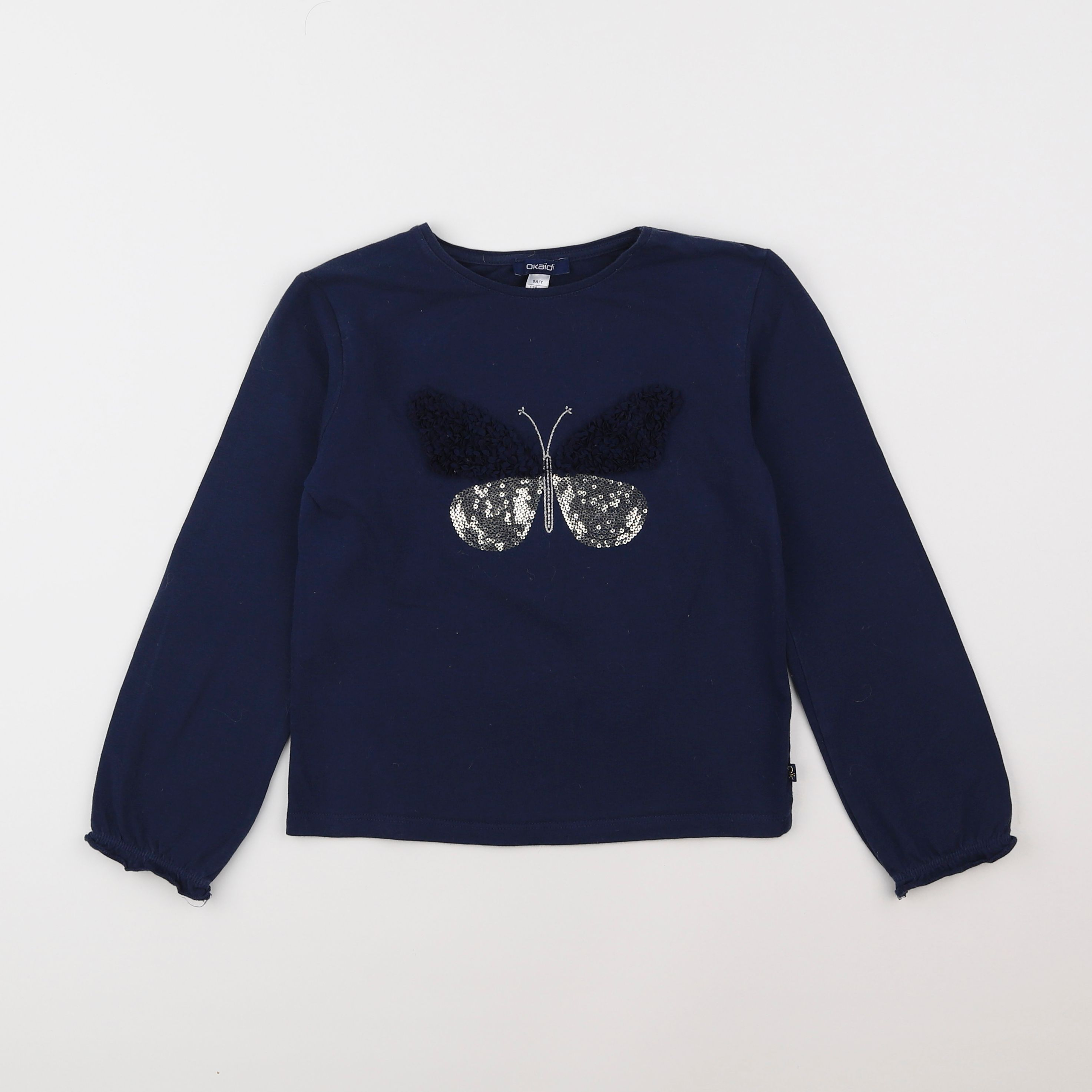 Okaidi - tee-shirt bleu - 8 ans