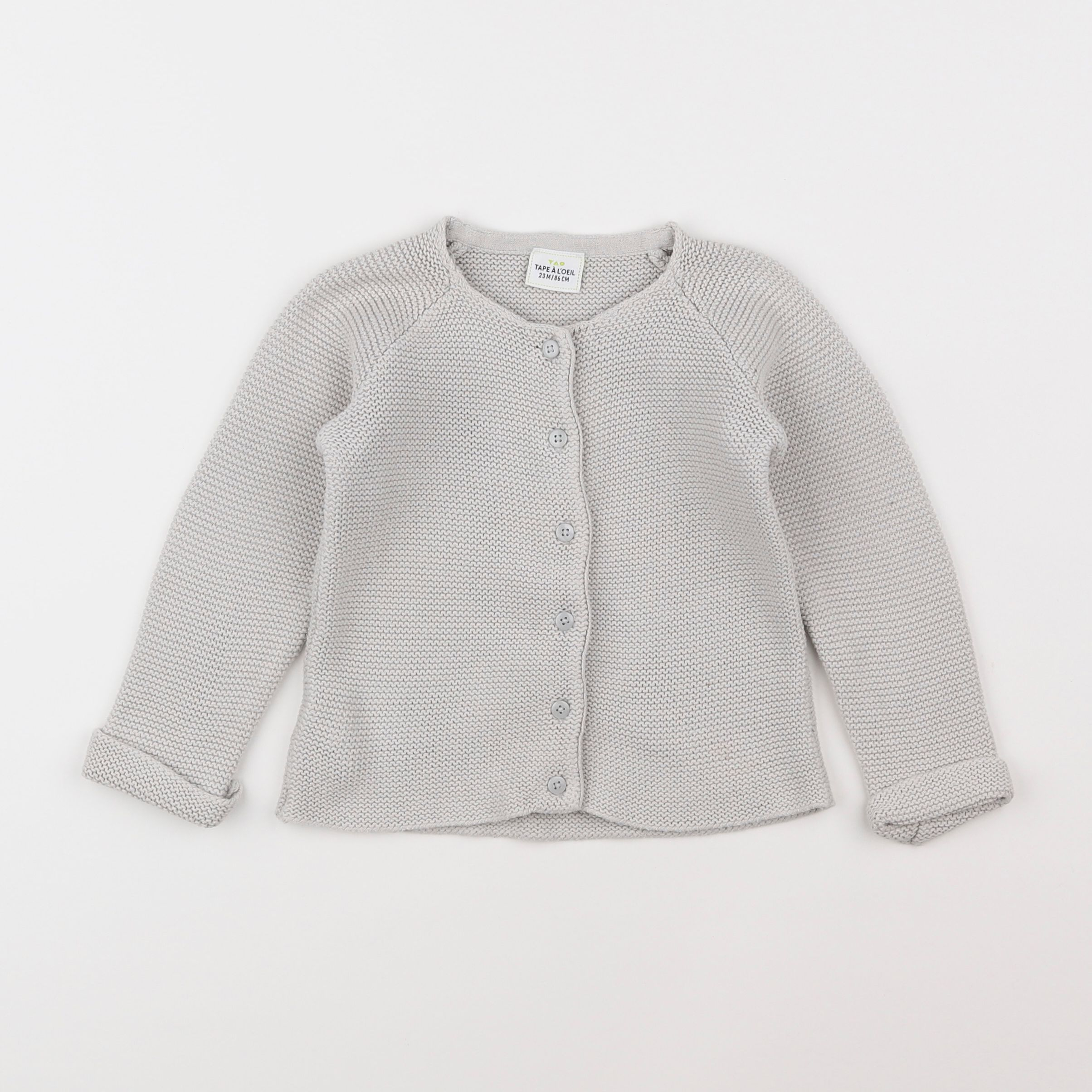 Tape à l'oeil - gilet gris - 2 ans