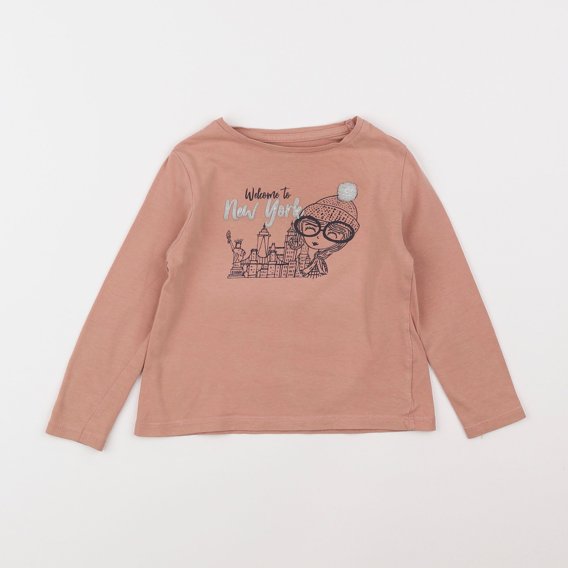 Vertbaudet - tee-shirt rose - 3 ans