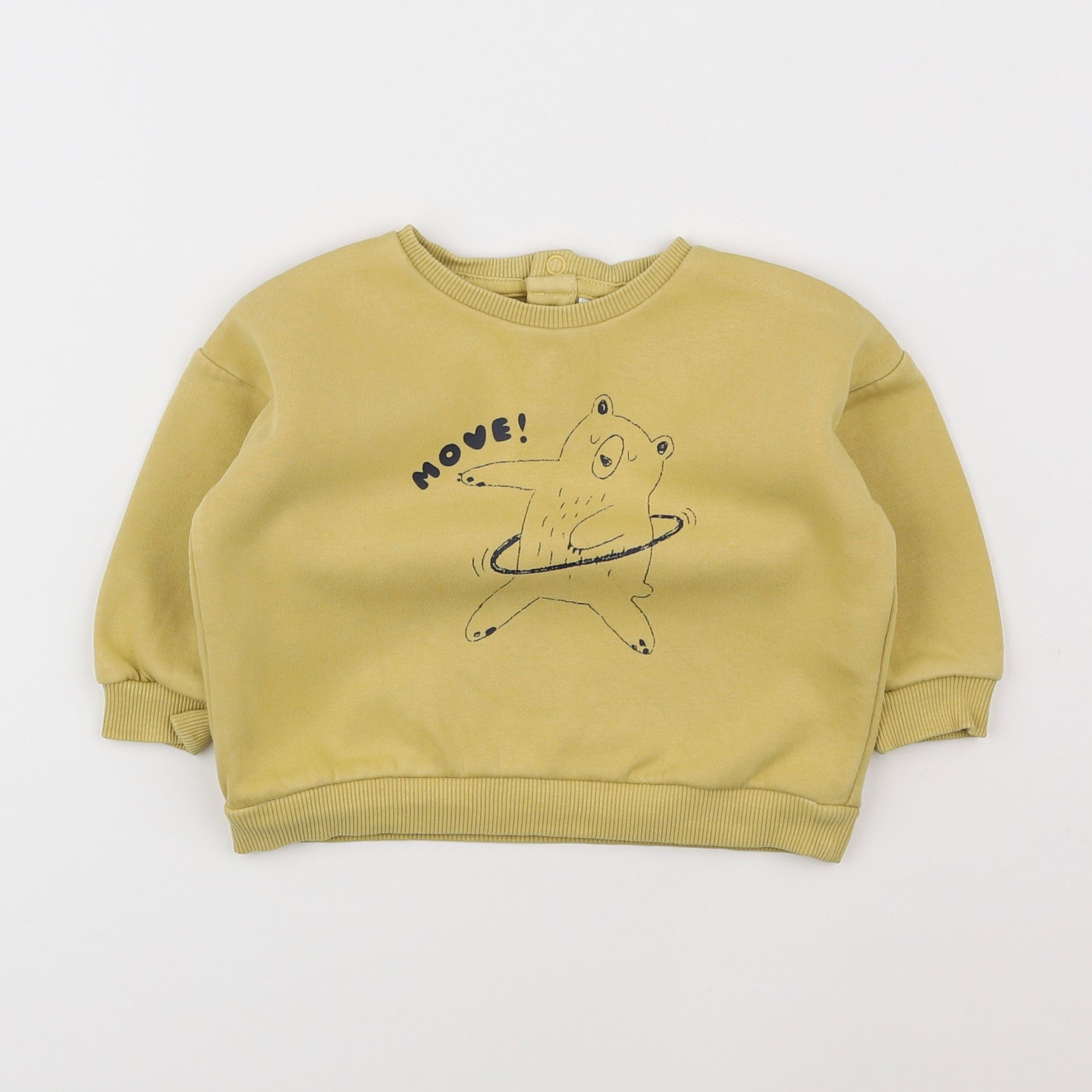 Tape à l'oeil - sweat jaune - 6 mois