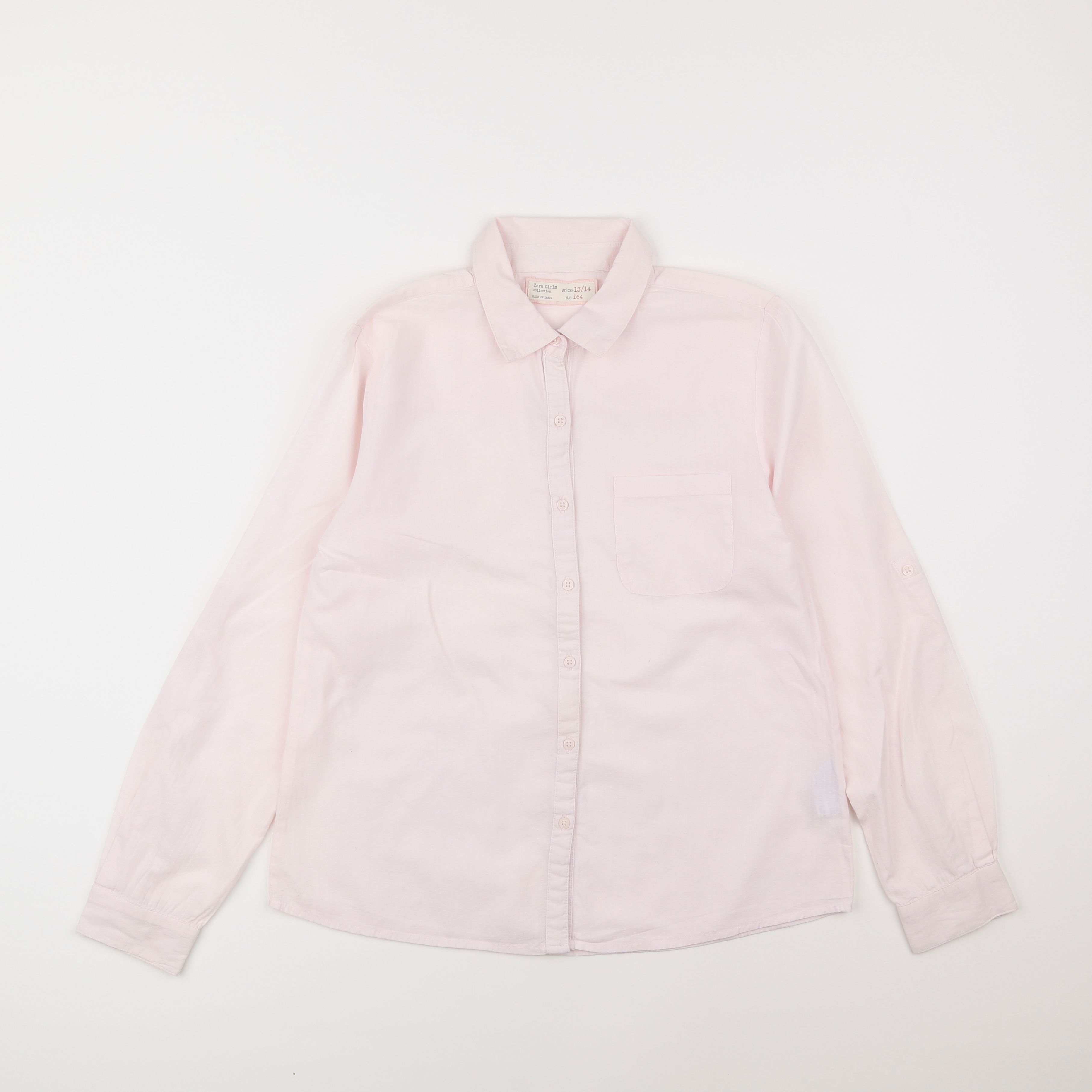 Zara - chemise rose - 13/14 ans