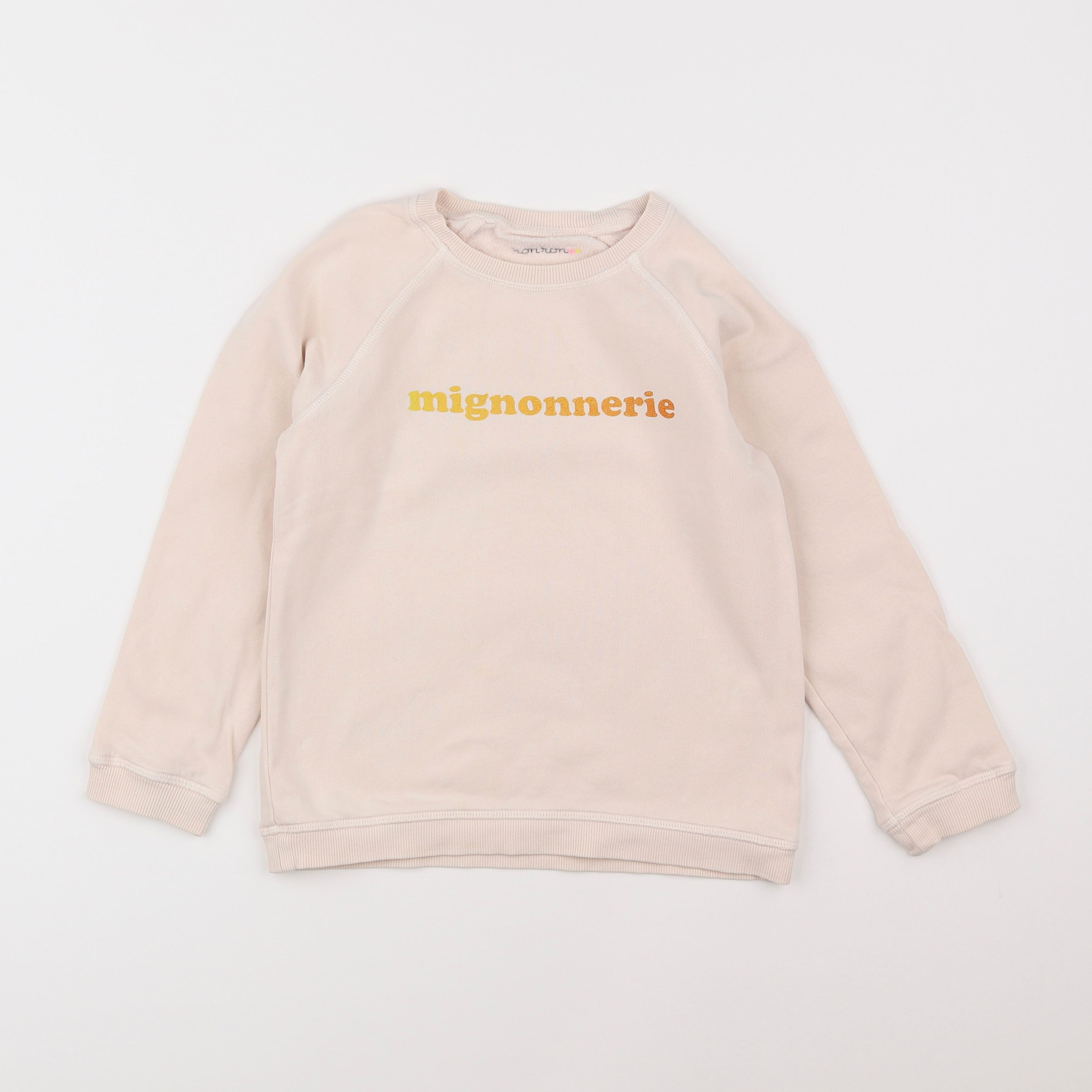 Ronron - sweat beige - 4/6 ans