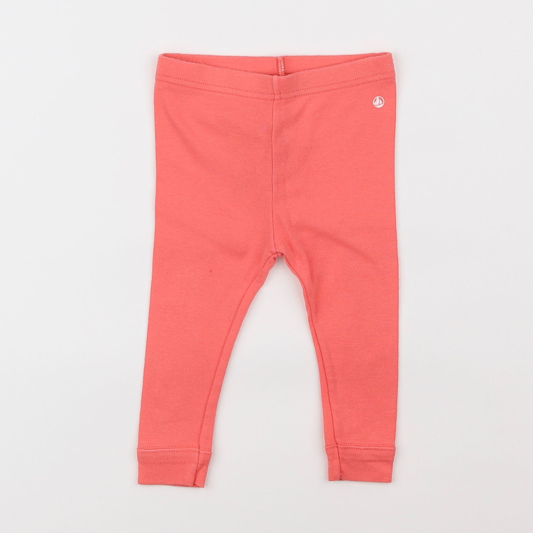 Petit Bateau - legging orange - 6 mois