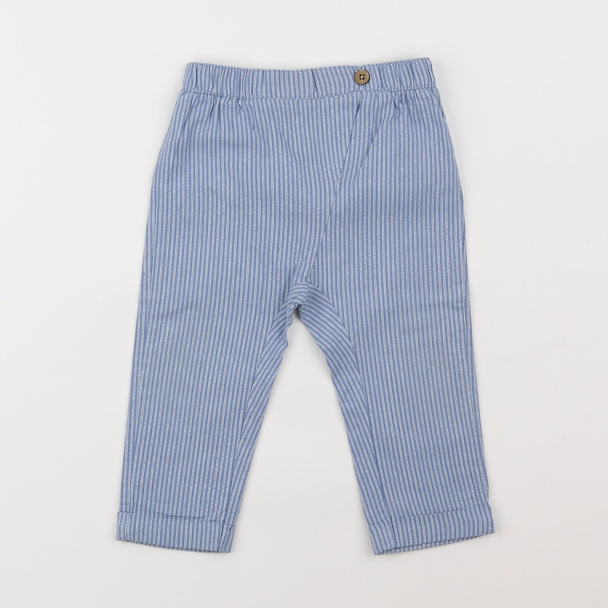 La Redoute - pantalon bleu - 12 mois