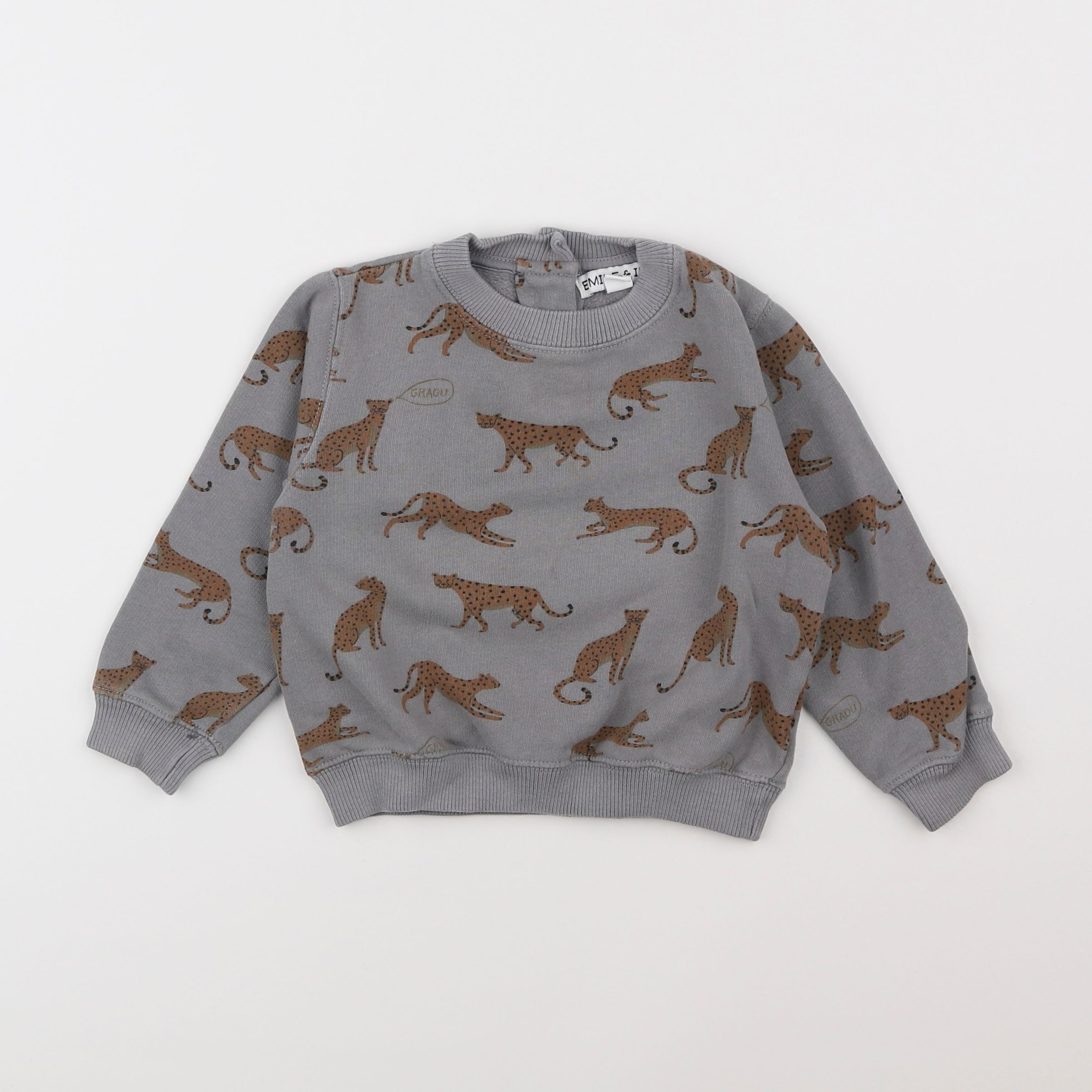 Emile et Ida - sweat gris - 2 ans