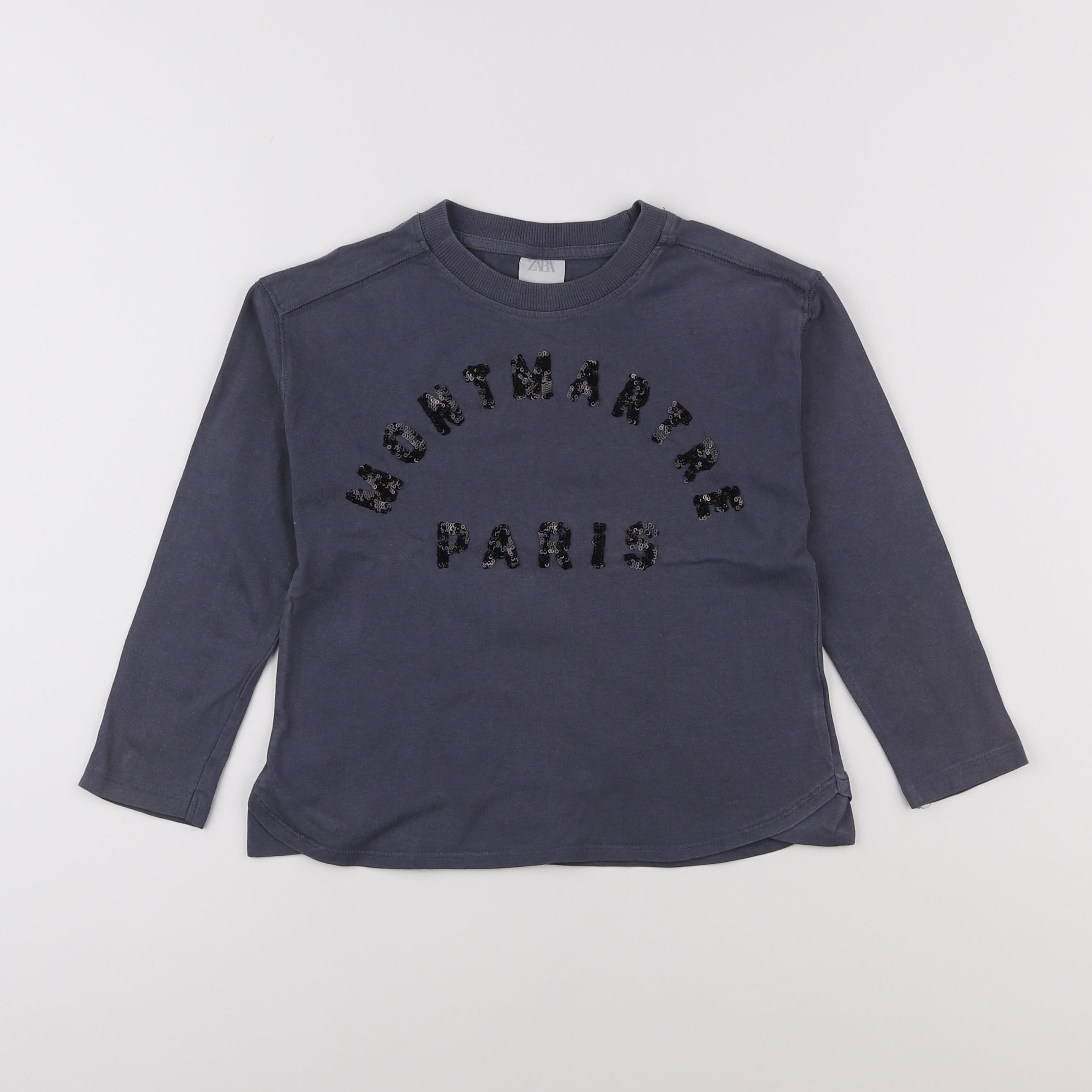 Zara - tee-shirt bleu - 7 ans