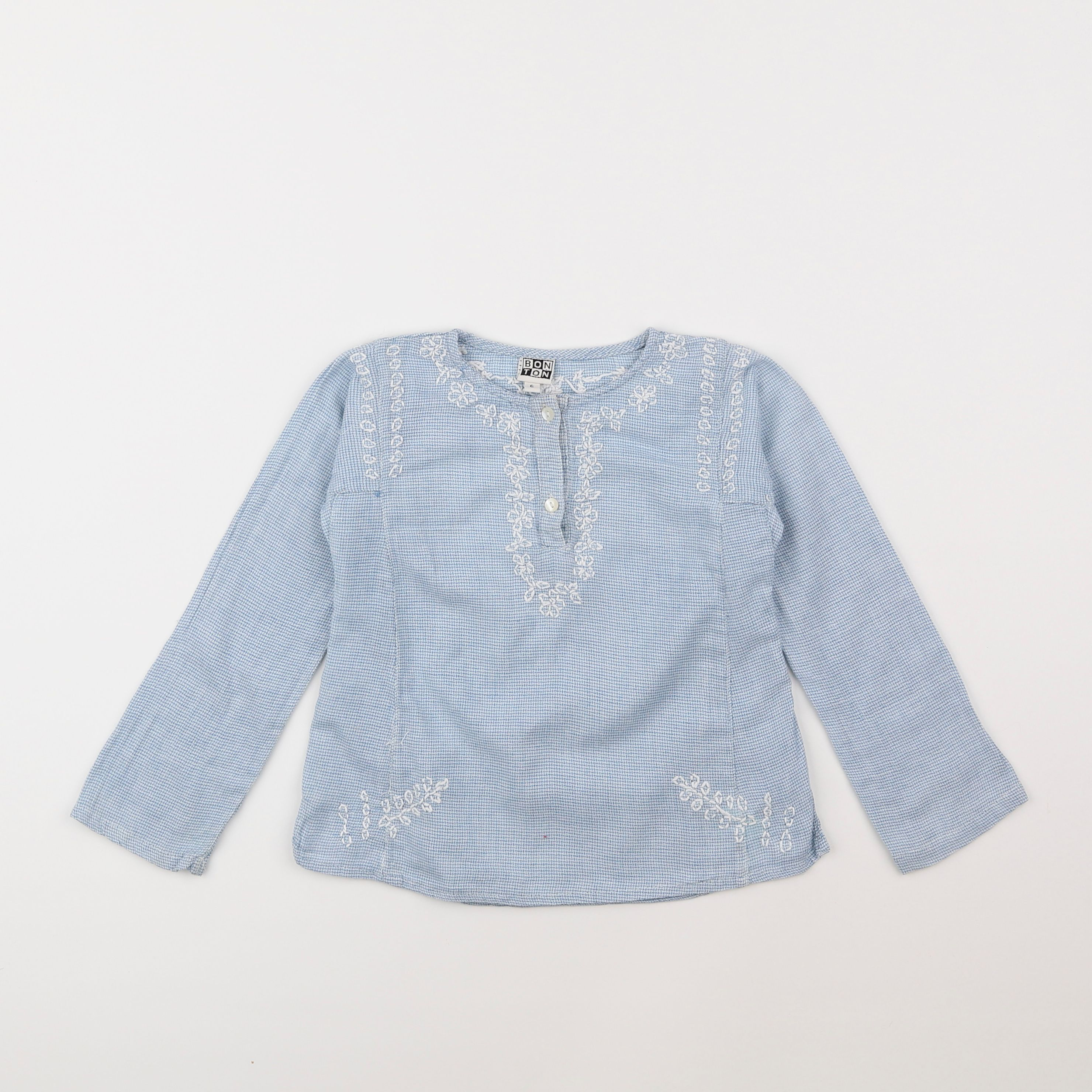 Bonton - blouse bleu - 6 ans