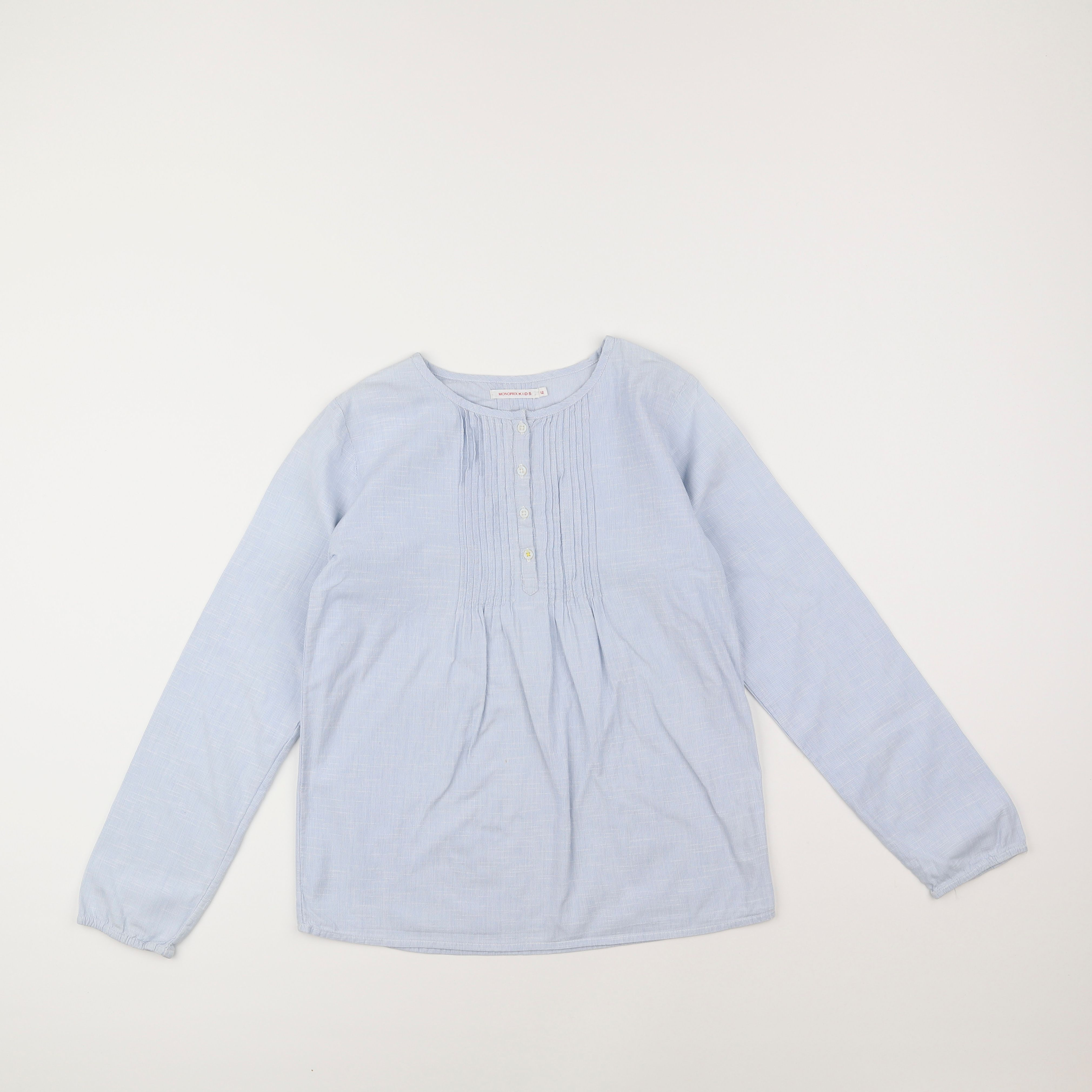 Monoprix - blouse bleu - 12 ans