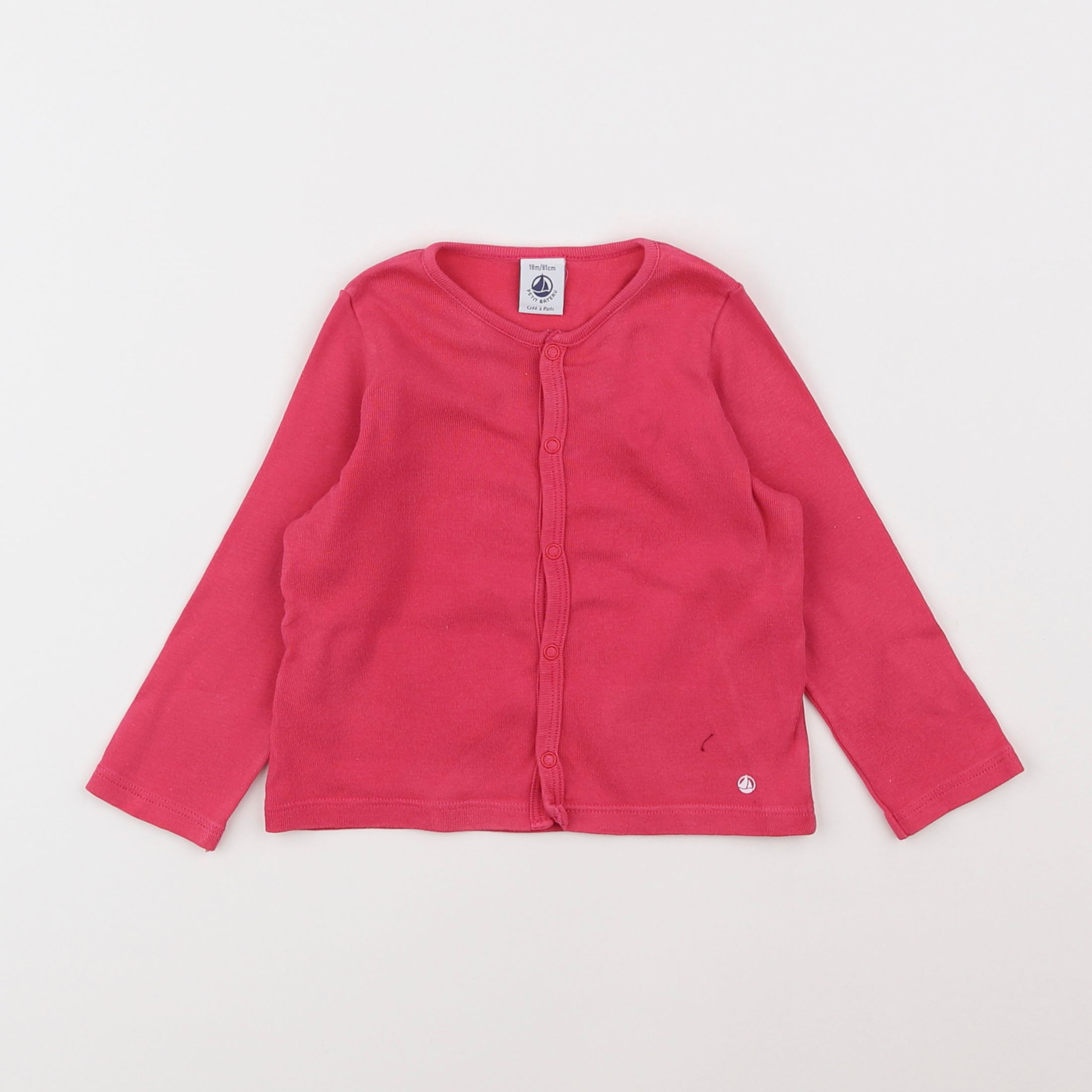 Petit Bateau - tee-shirt rose - 18 mois