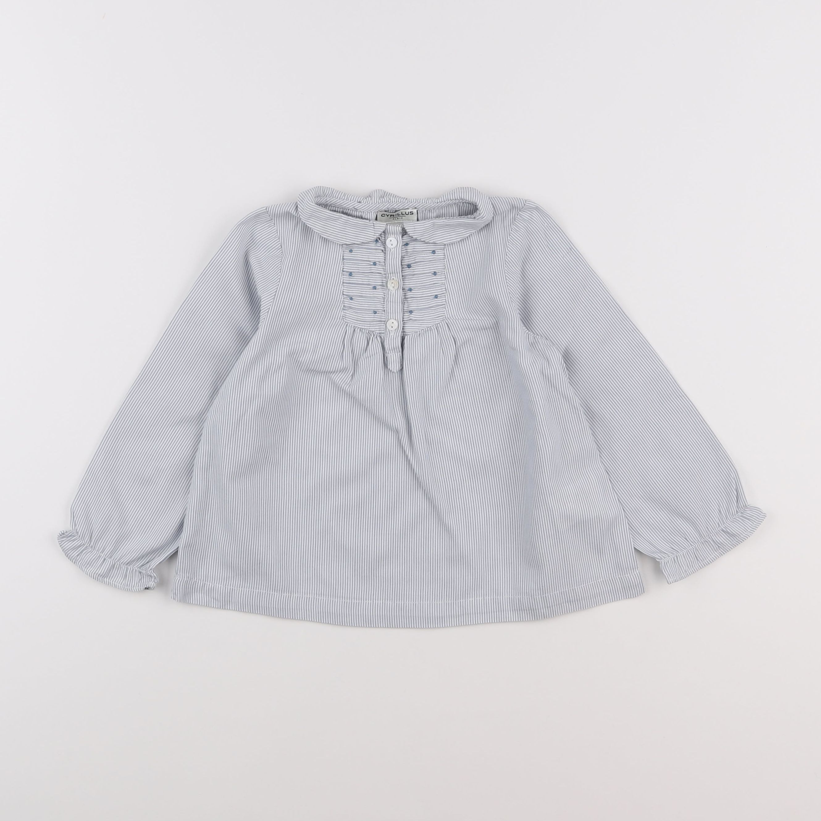 Cyrillus - blouse bleu - 3 ans