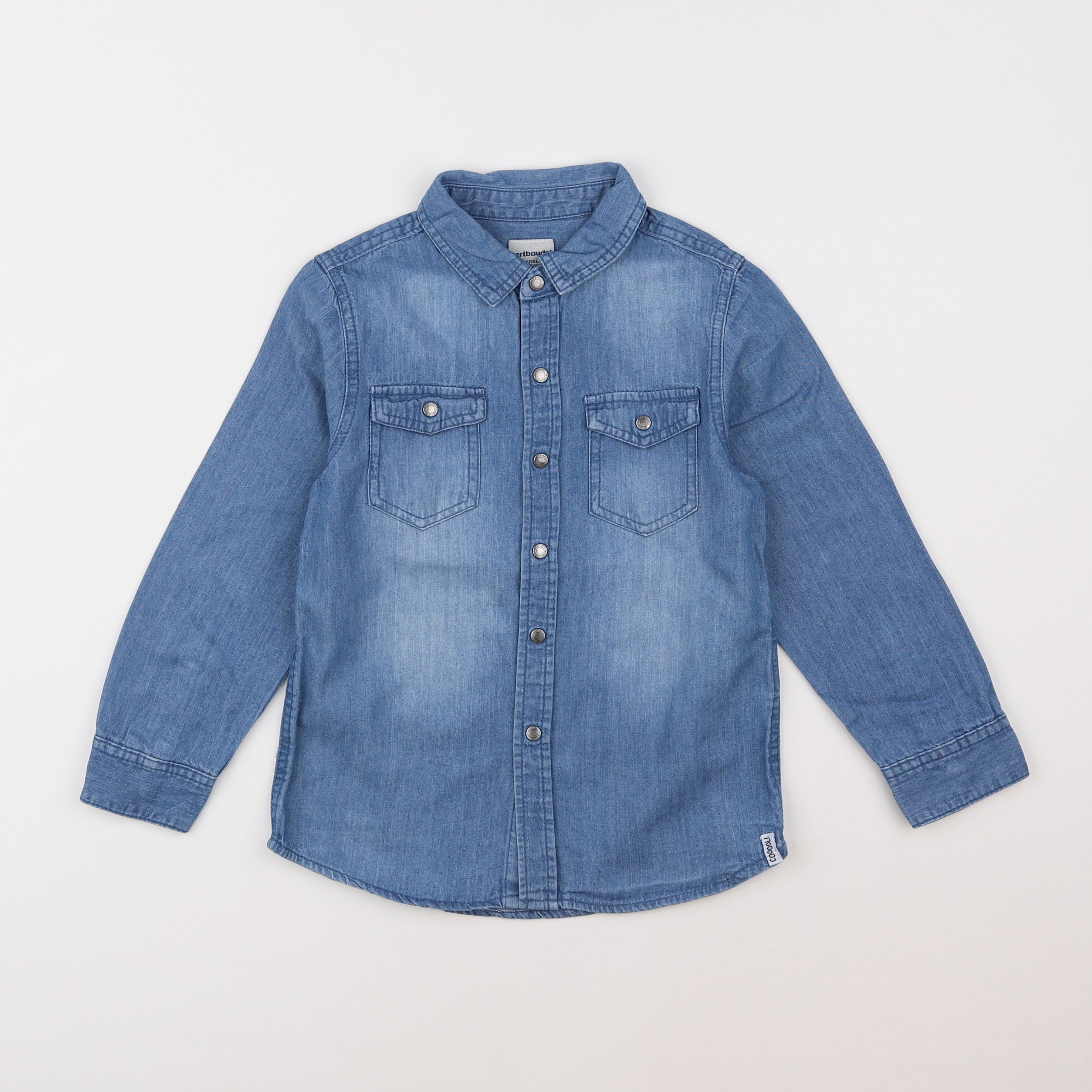 Vertbaudet - chemise bleu - 6 ans