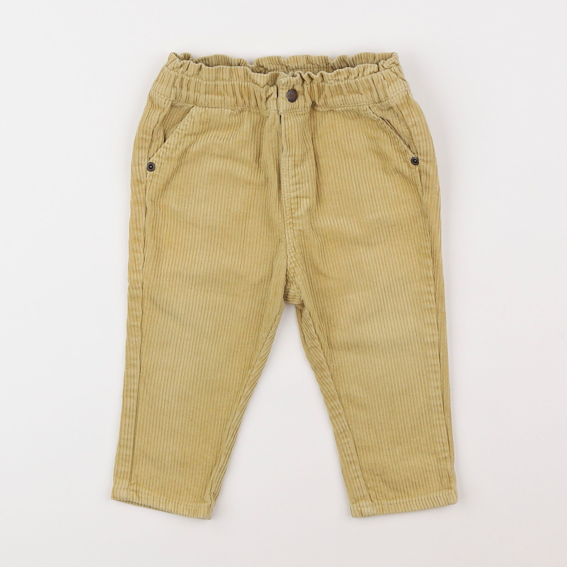 Vertbaudet - pantalon jaune - 18 mois