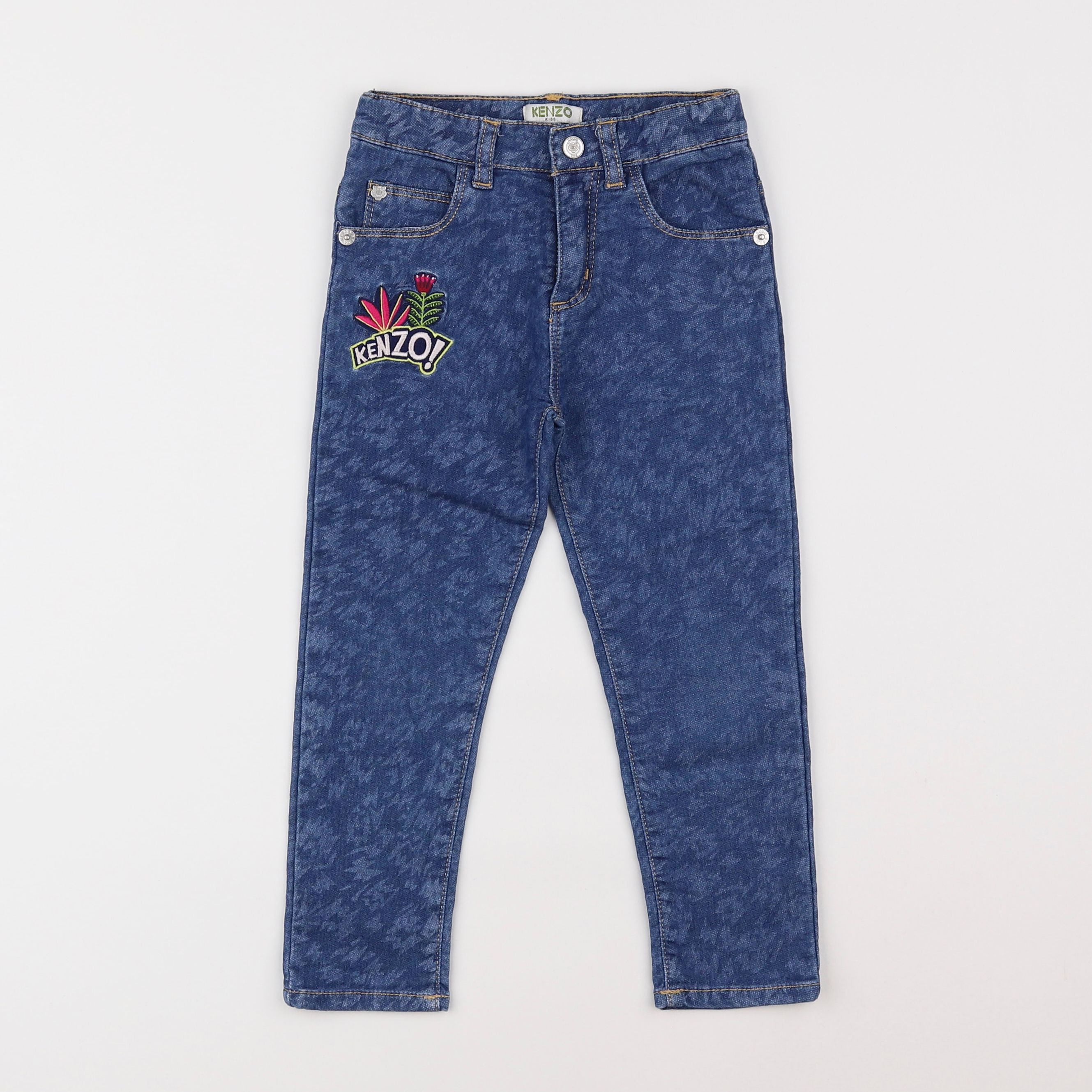 Kenzo - jegging bleu - 3 ans