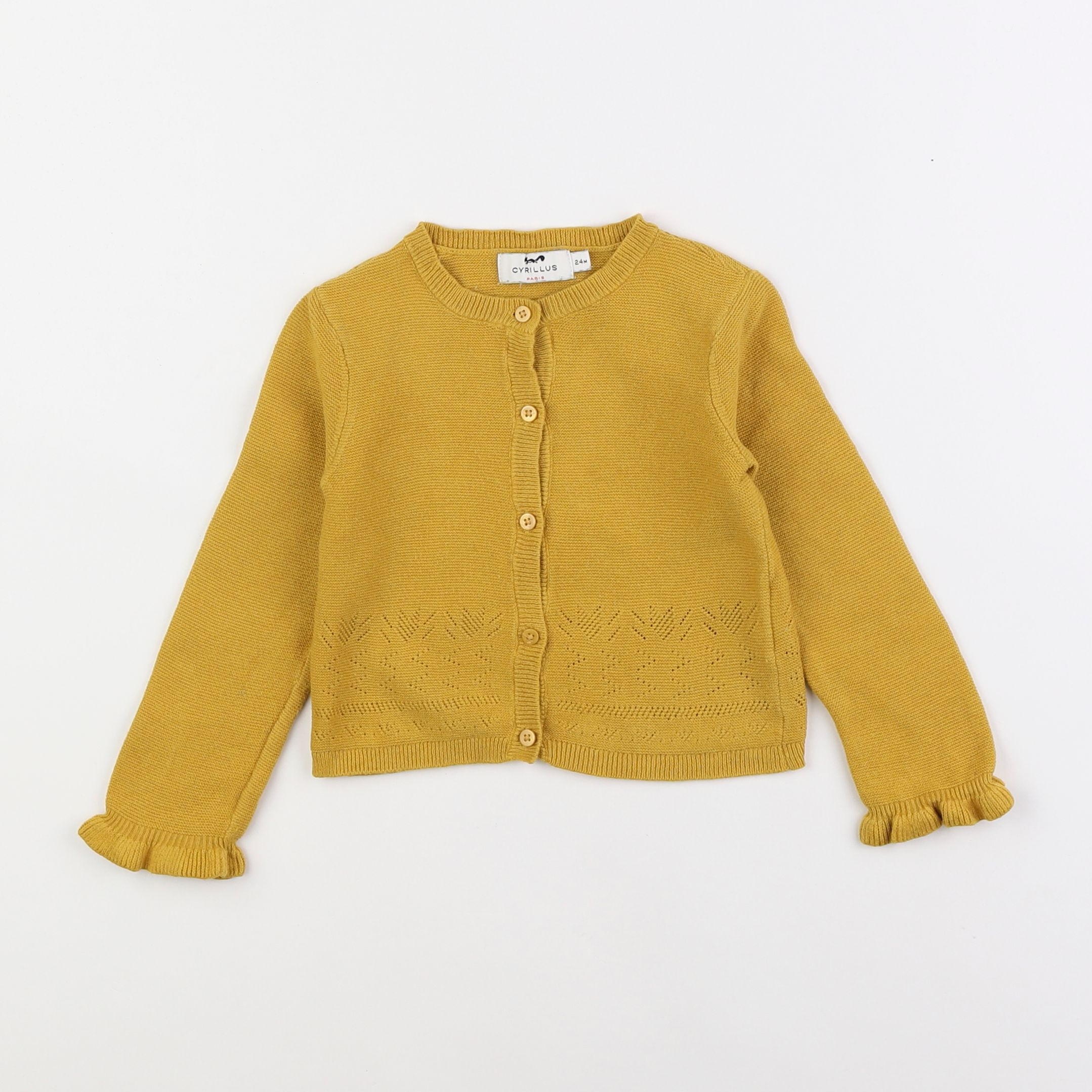 Cyrillus - gilet jaune - 2 ans