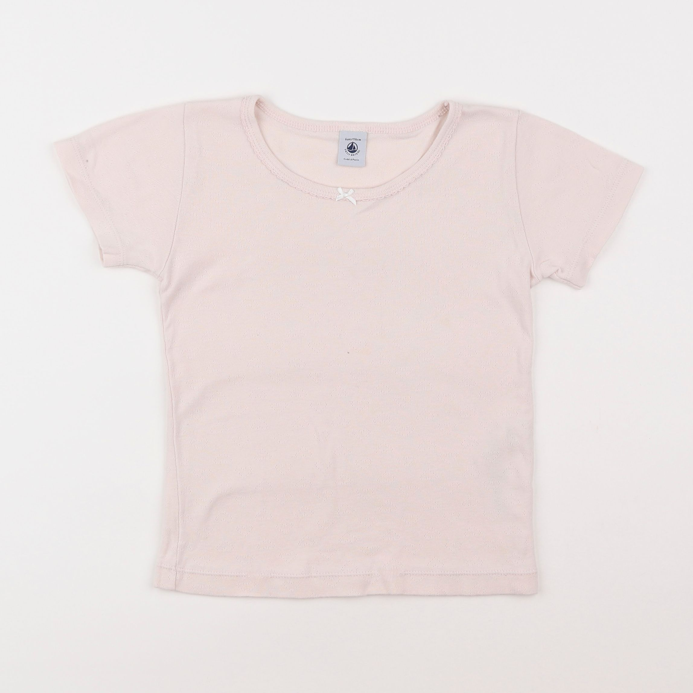 Petit Bateau - maillot de corps rose - 6 ans