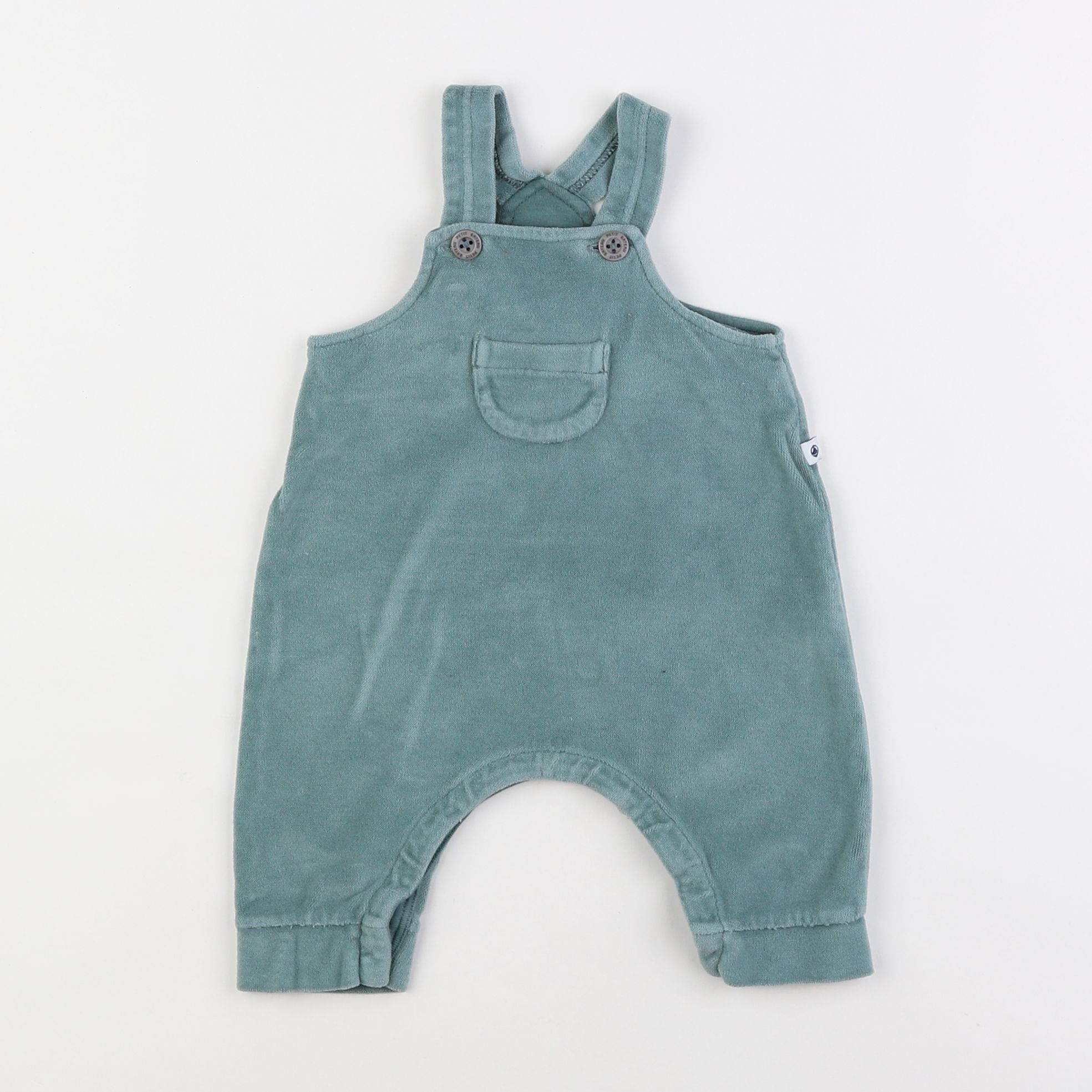 Petit Bateau - salopette vert - 3 mois