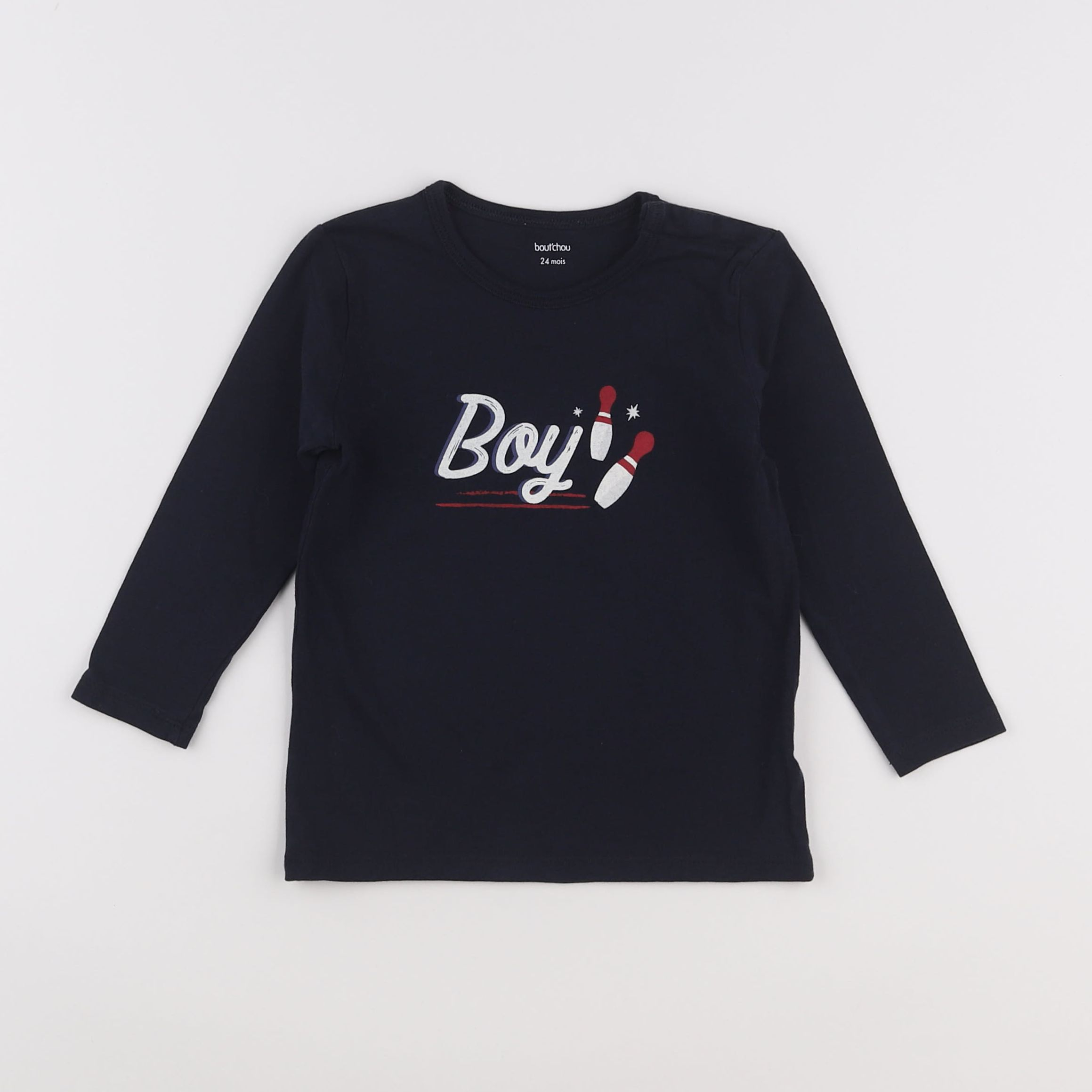 Boutchou - tee-shirt bleu - 2 ans