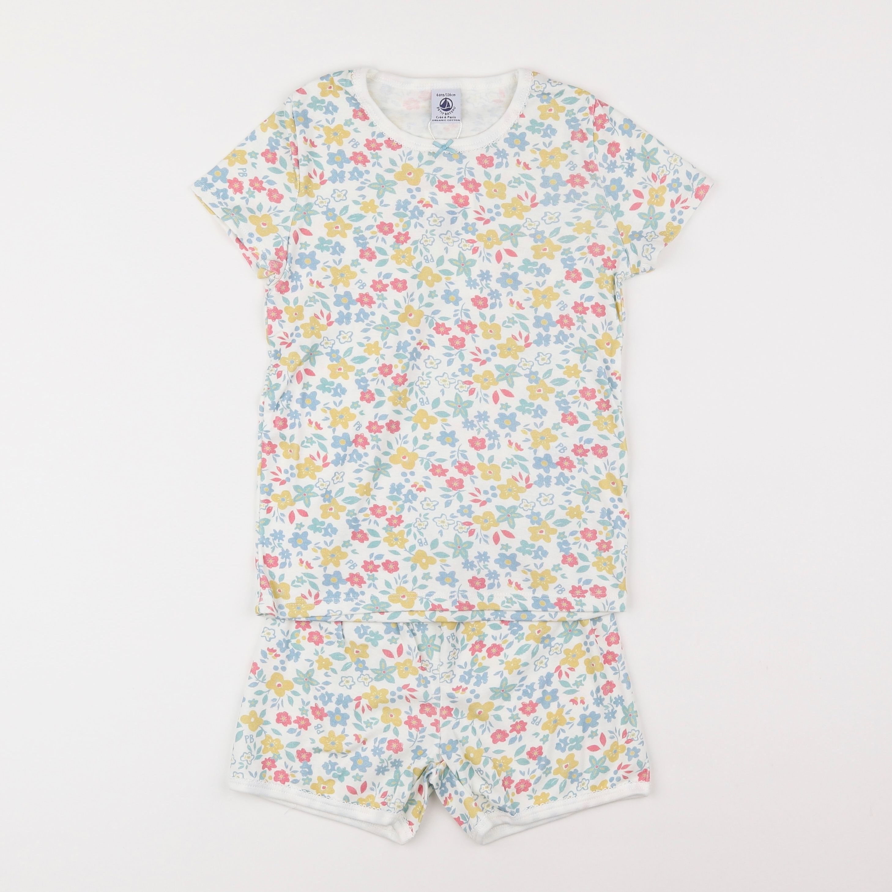 Petit Bateau - pyjama coton multicolore - 8 ans