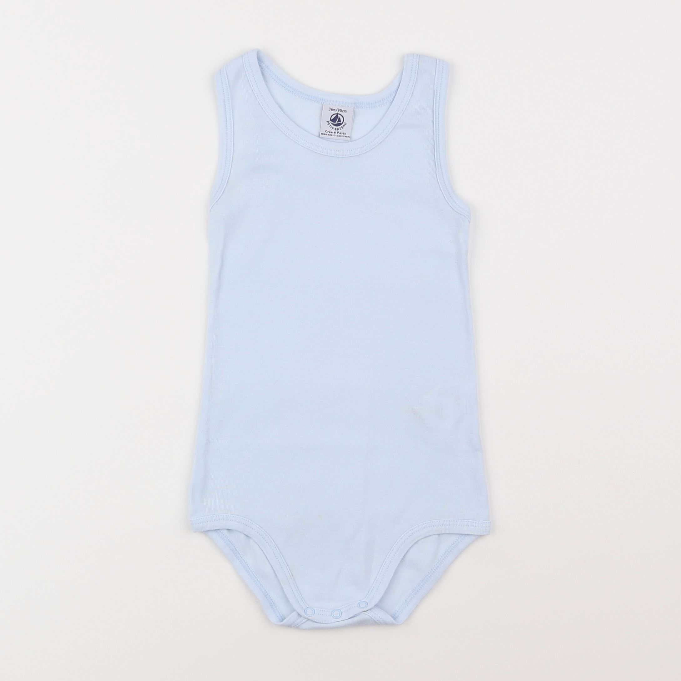 Petit Bateau - body bleu - 3 ans